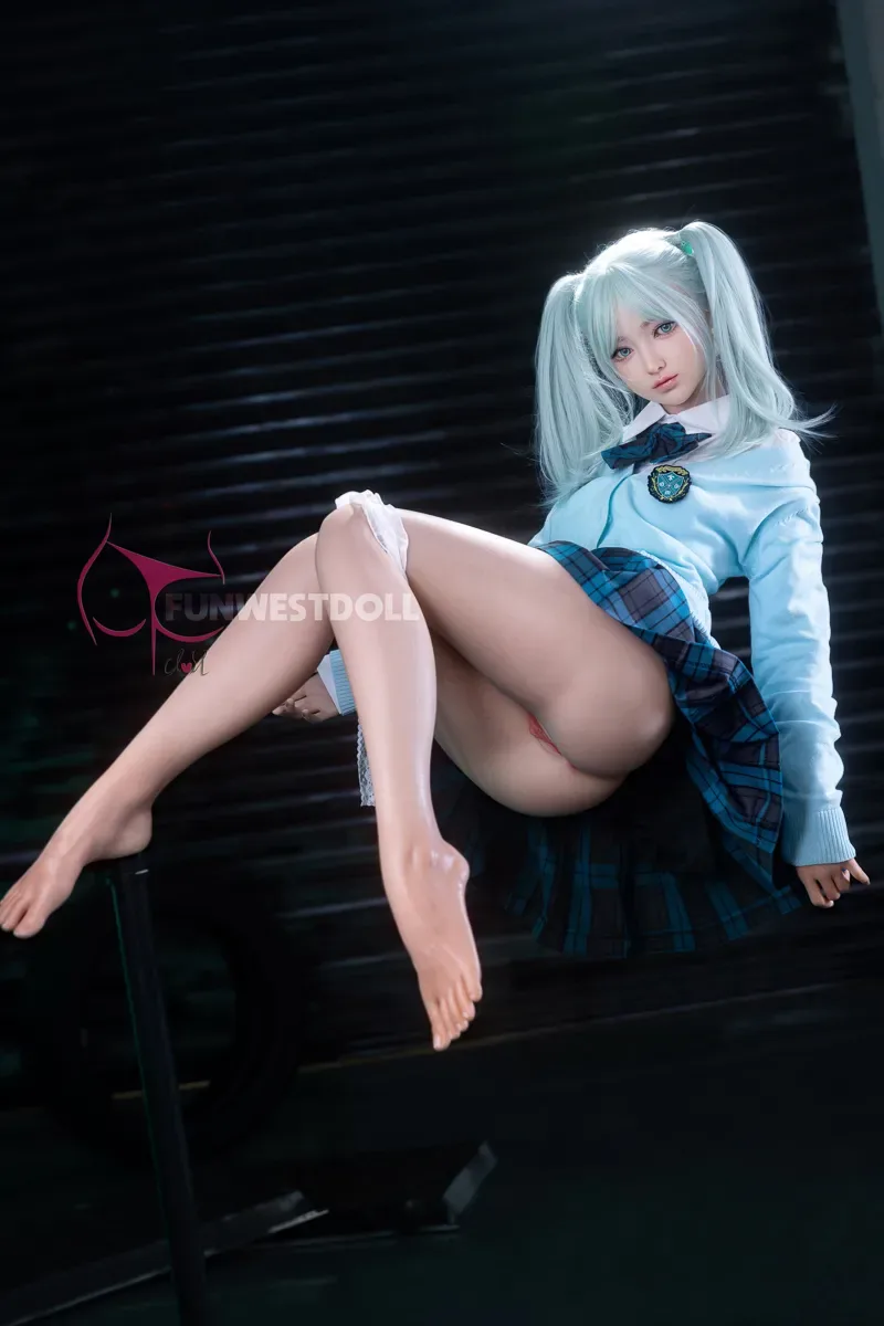 (US STOCK) 5FT2/159CM A CUP SILICONE MIKU SEX DOLL - ANIME AMY view 5