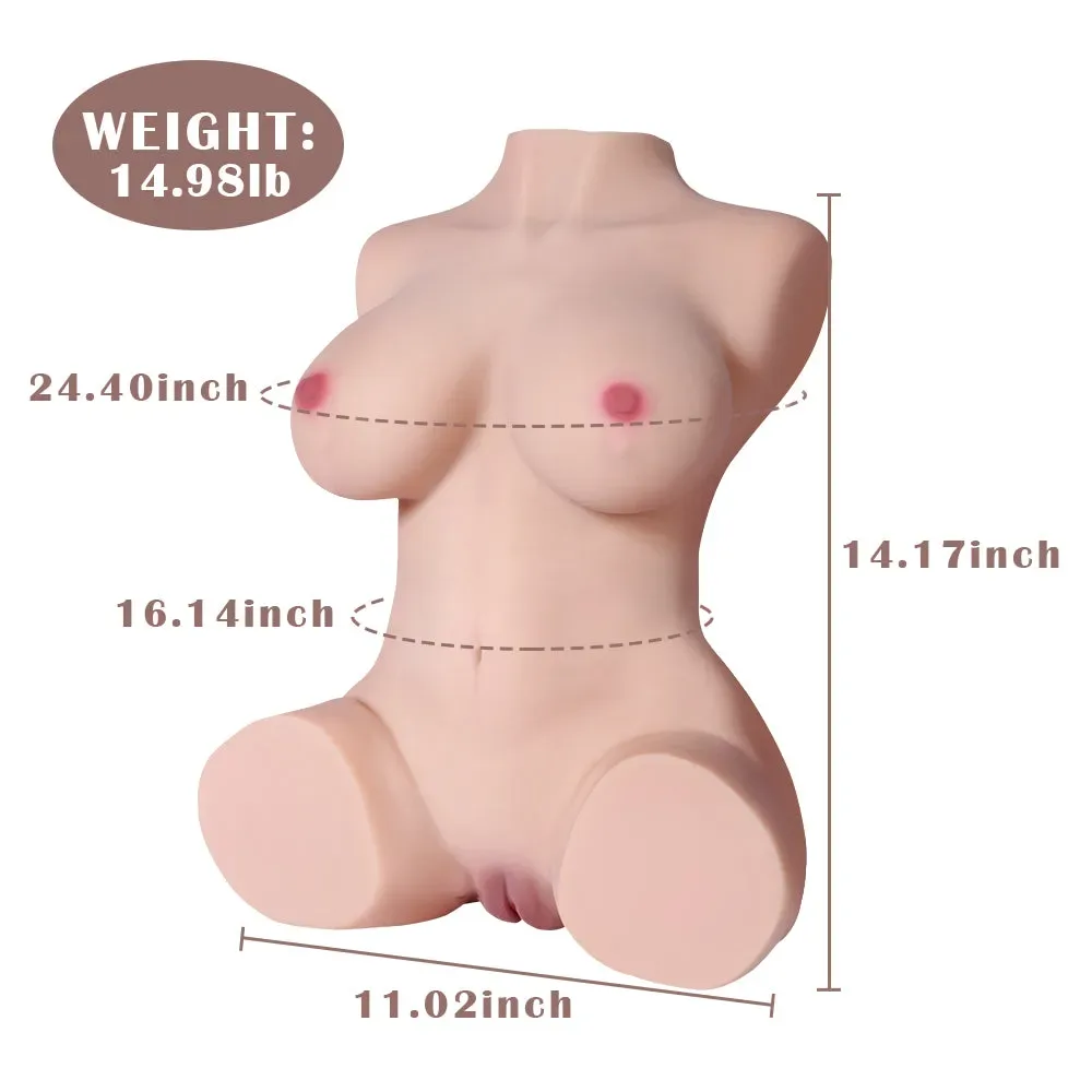 JESSE - 14.98LB REALISTIC SEX DOLL TORSO view 3