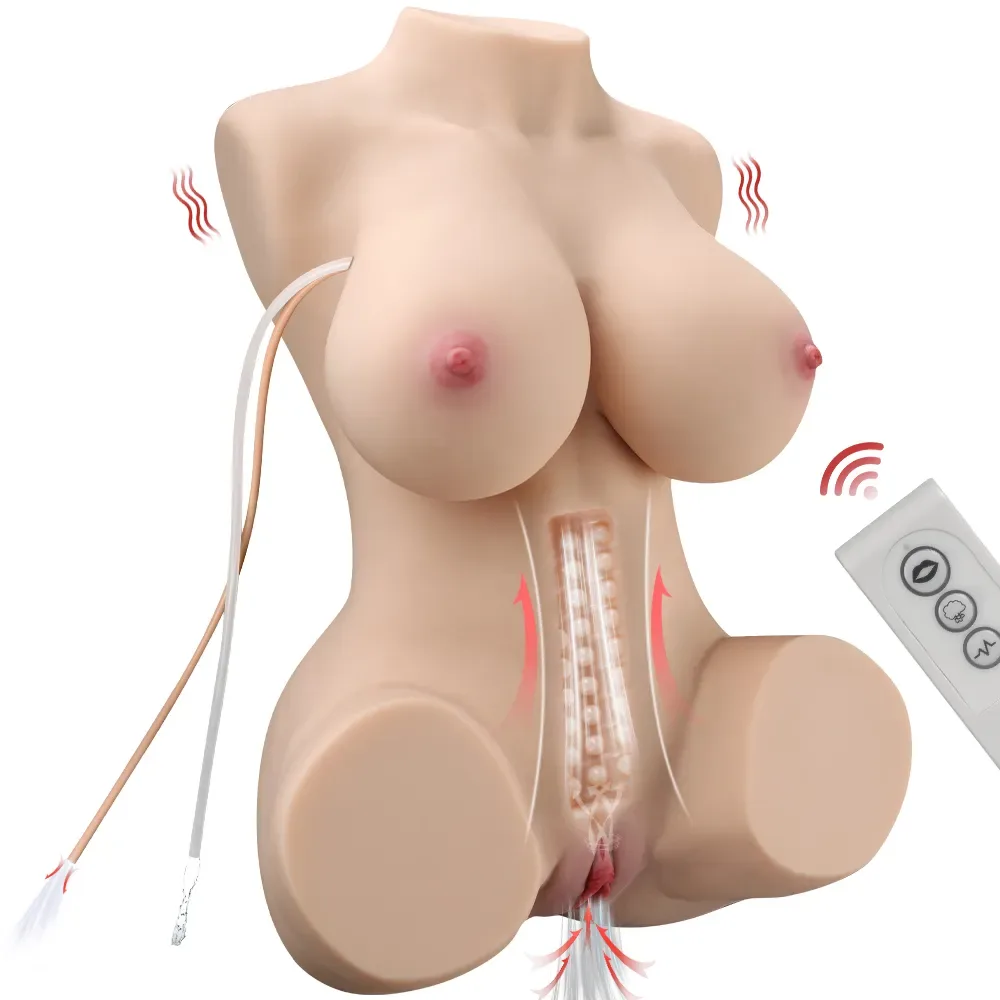 BRITNEY AUTO - 29.8LB VIBRATING CURVY SEX DOLL TORSO view 1