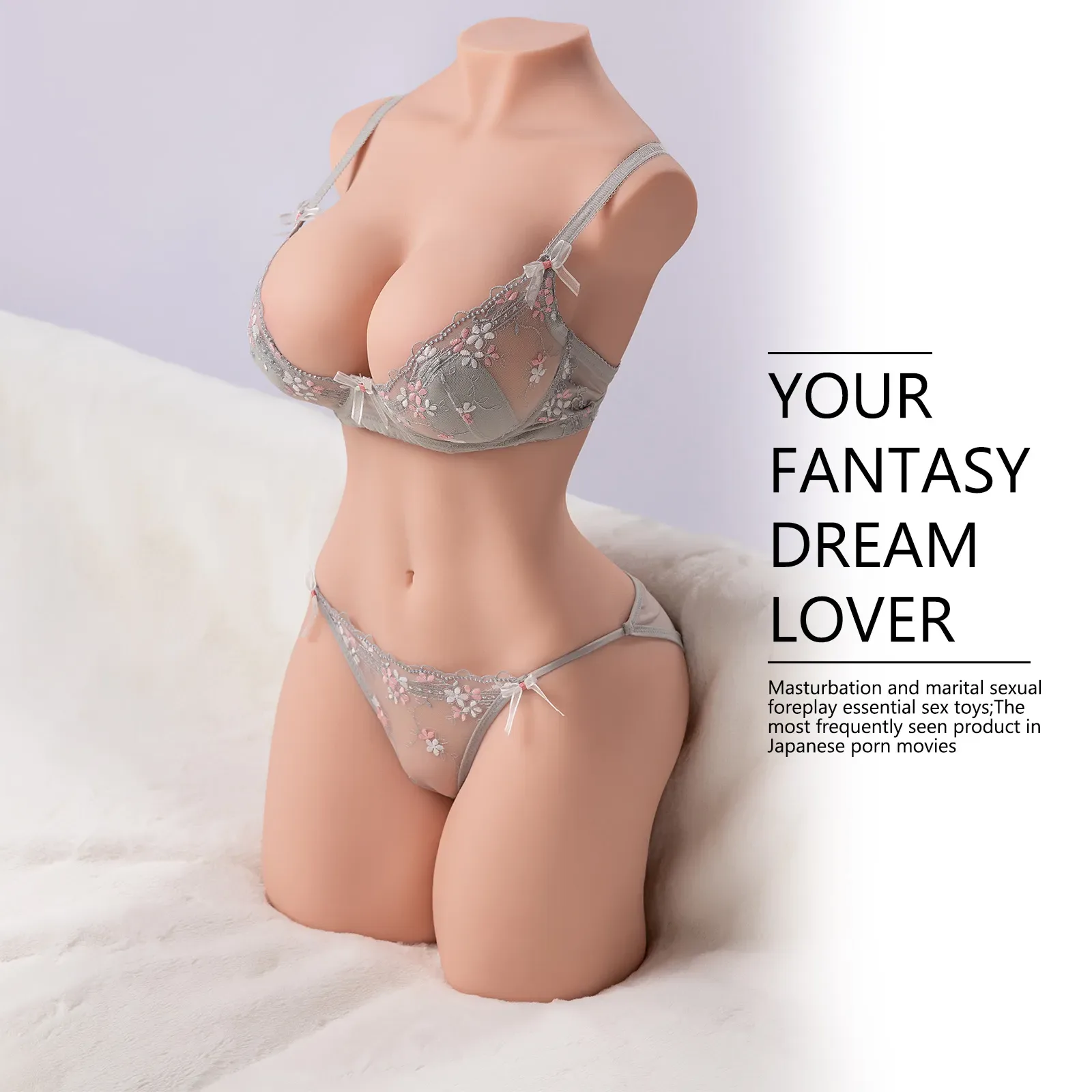 ERICA 2.0 - 52.9LB LIFE-SIZE TAN SKIN TORSO SEX DOLL view 6