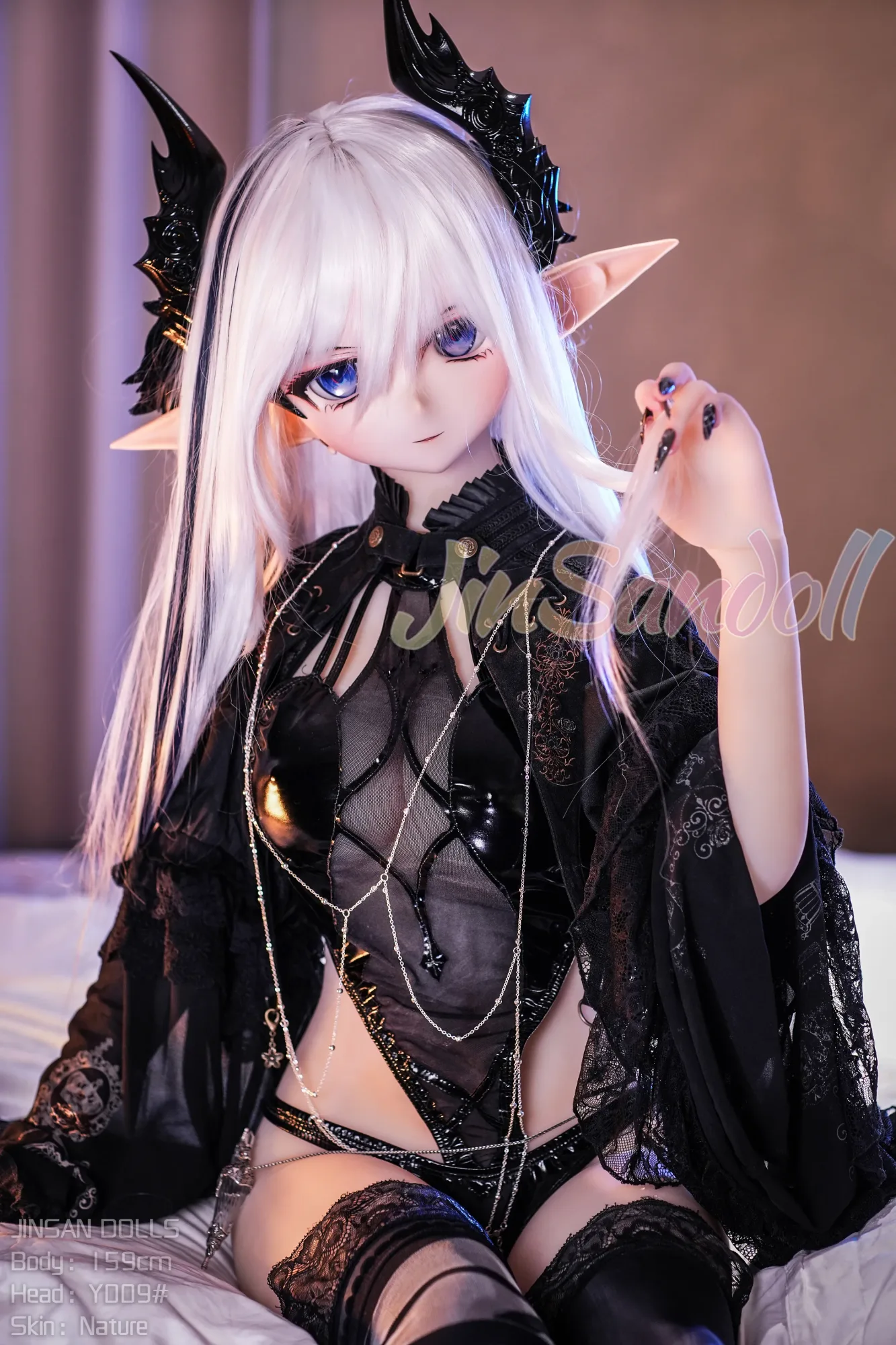 5FT3/159CM B CUP PVC HEAD TPE SEX DOLL - ELITA