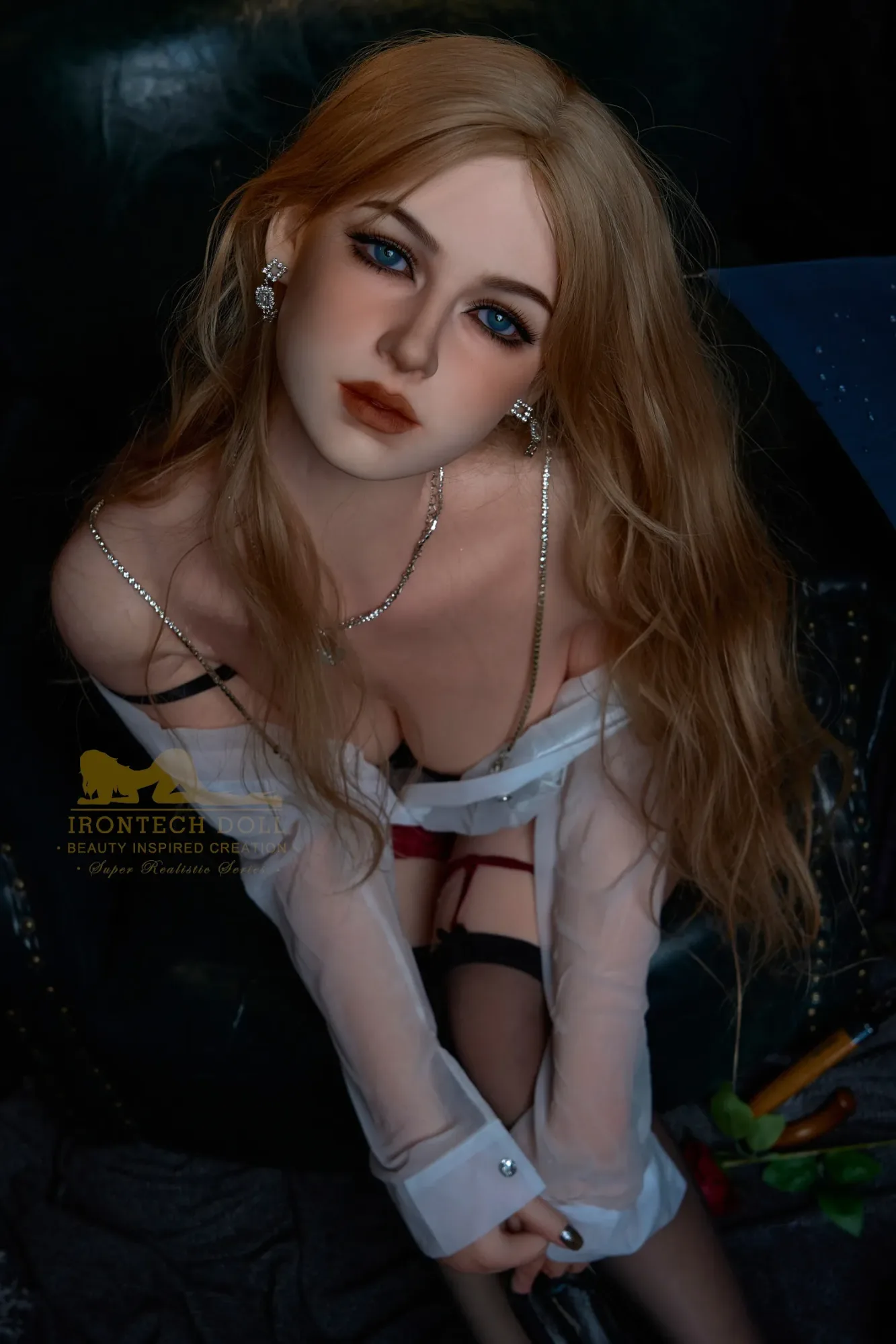 5FT4/164CM F CUP BLONDE SILICONE SEX DOLL S38 – MICHELLE view 3
