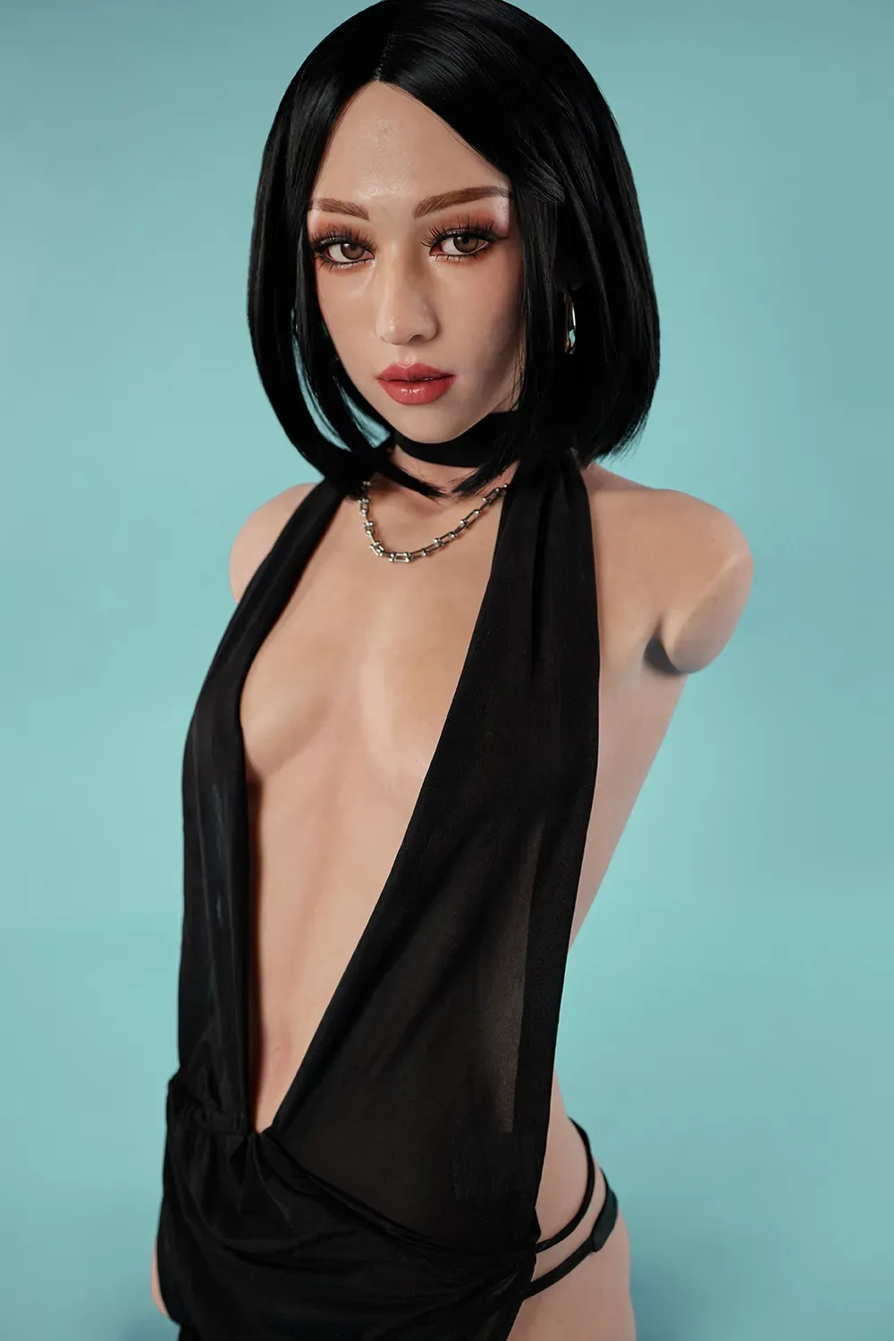 MIYOSHI 661# - 30.75LB FLAT CHEST SILICONE SEX DOLL TORSO (LIGHTWEIGHT EDITION)