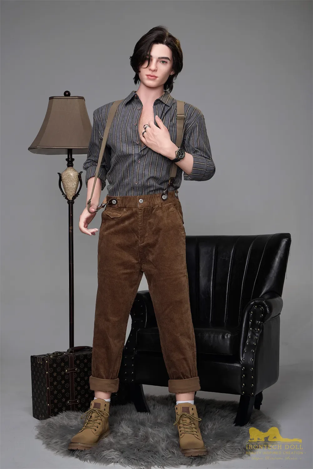 5FT6/170CM SILICONE MALE PHOTOGRAPHER SEX DOLL M9 - LUCAS