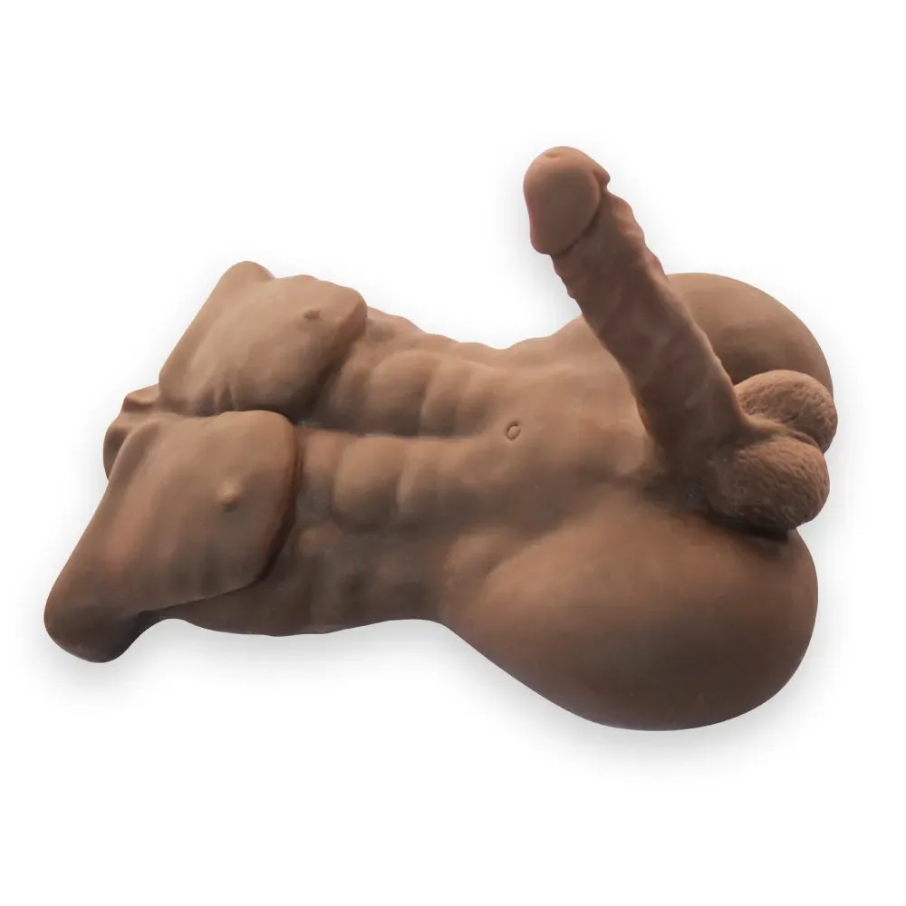 WILLIAM - 15.4LB MALE TORSO SEX DOLL WITH 7.1" DILDO view 2