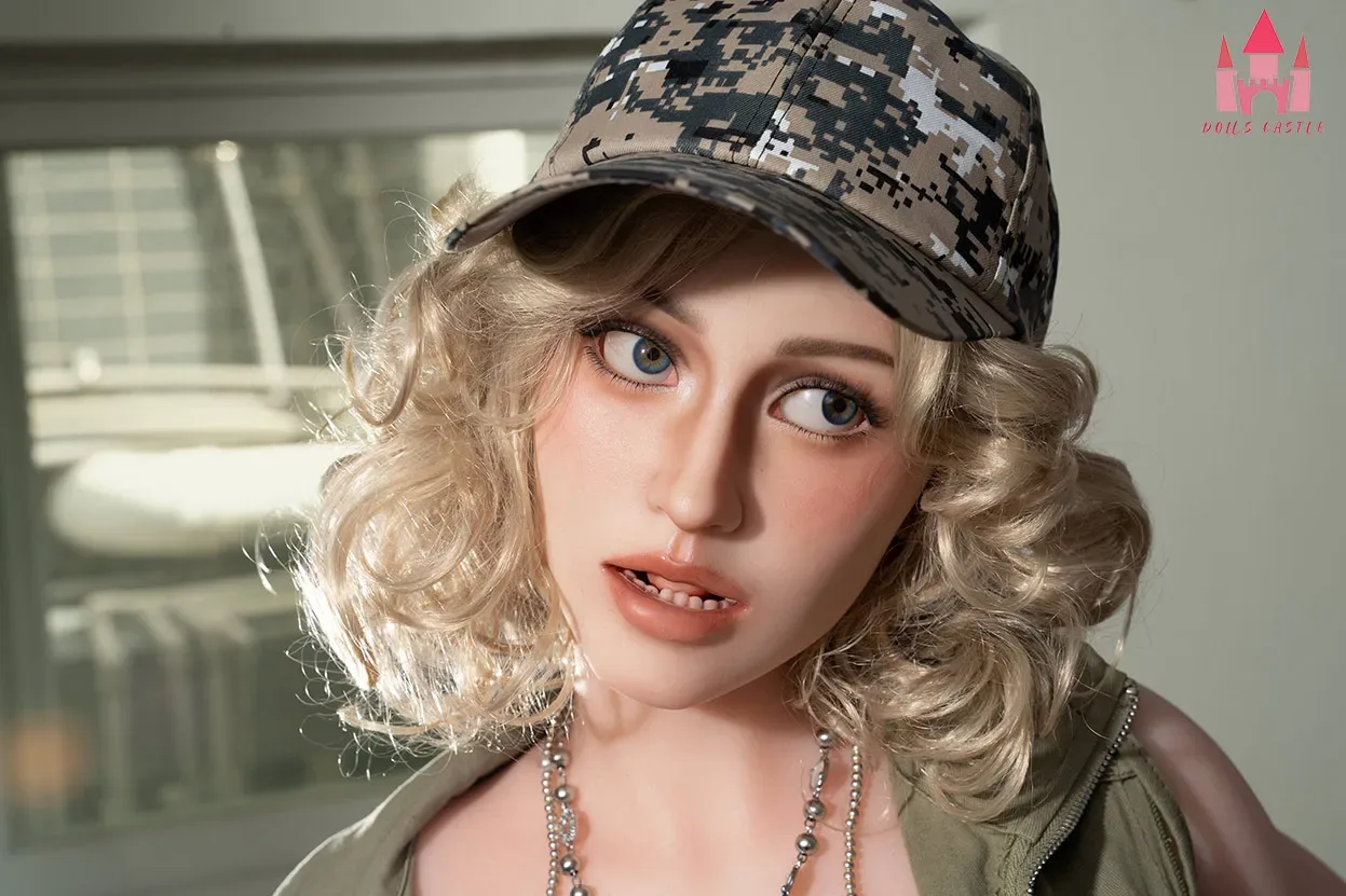 5FT2/160CM G CUP SILICONE BLONDE CURLS SEX DOLL - MARJORIE view 6