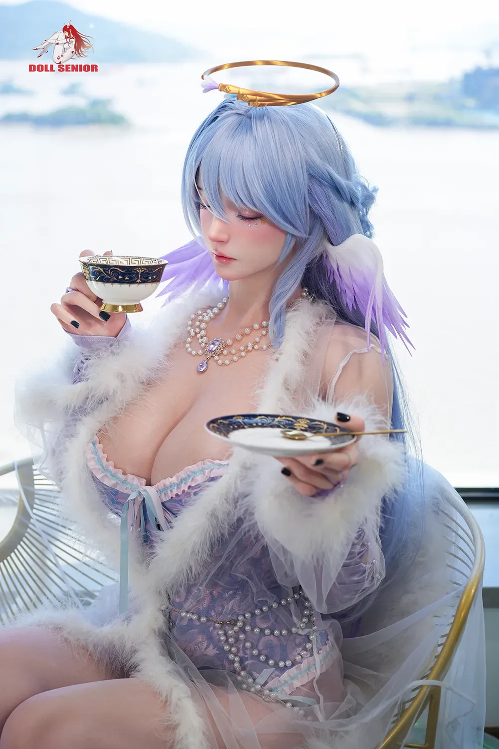 5FT6/170CM G CUP SILICONE EYES CLOSED ROS HEAD ROBIN SEX DOLL - DREAM view 5