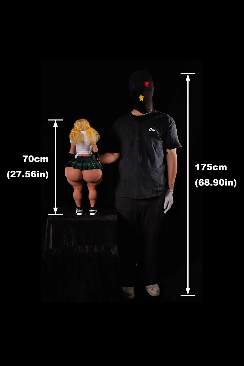 SI70 CHACE - SILICONE BBW MINI SEX DOLL view 4