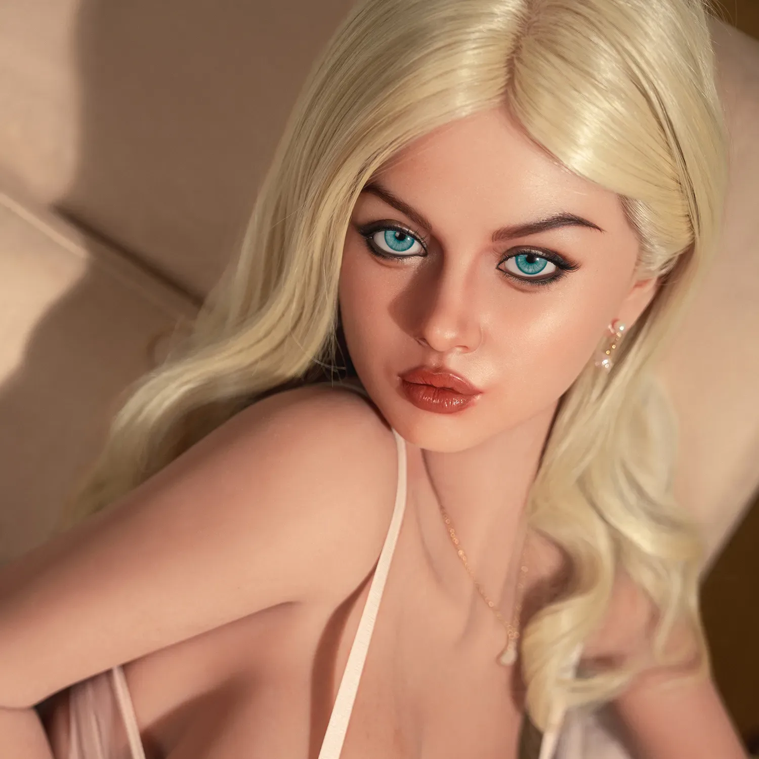 5FT2/158CM E CUP SILICONE HEAD BIG BOOB BLONDE SEX DOLL S15 - BRITTANY view 7