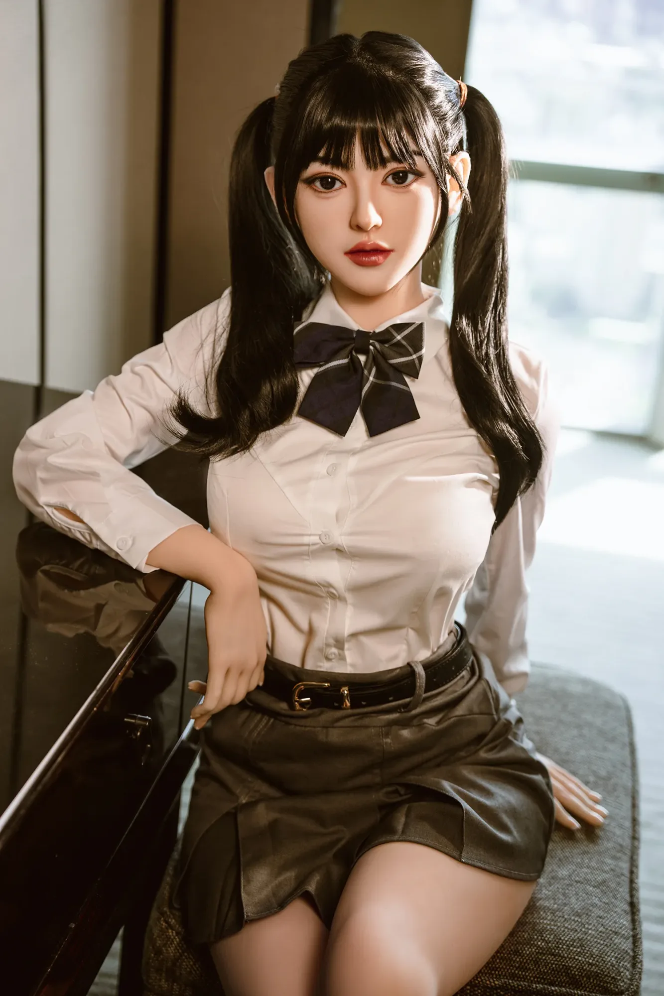 5FT2/160CM D CUP SILICONE HEAD YOUNG SEX DOLL - JOLIE