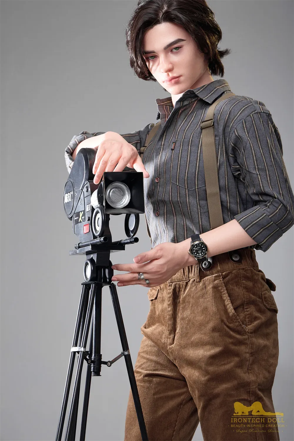 5FT6/170CM SILICONE MALE PHOTOGRAPHER SEX DOLL M9 - LUCAS view 4