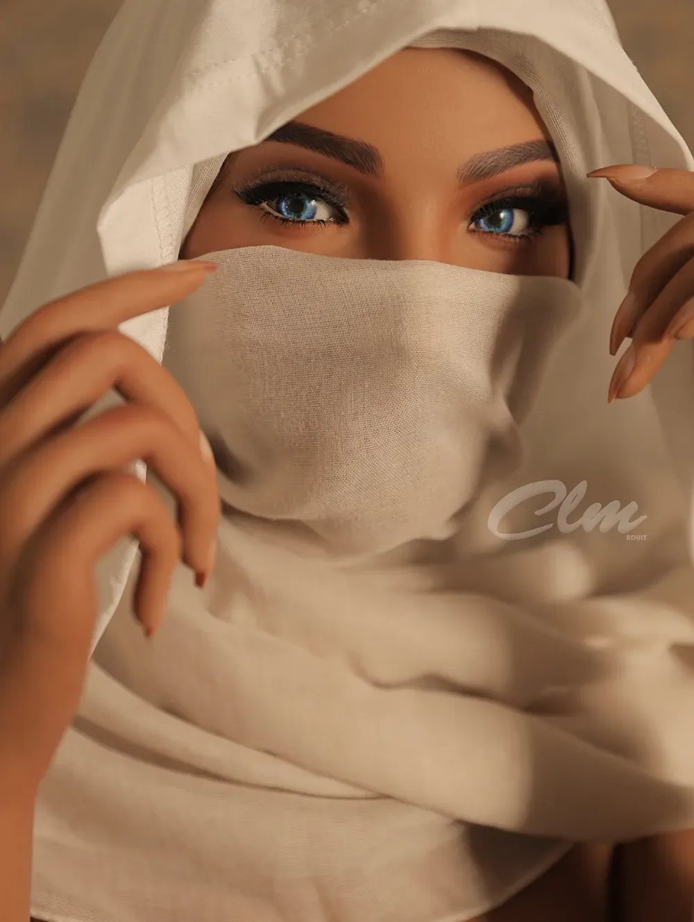 5FT2/159CM B CUP SILICONE MIDDLE EAST SEX DOLL - MOUNA view 4
