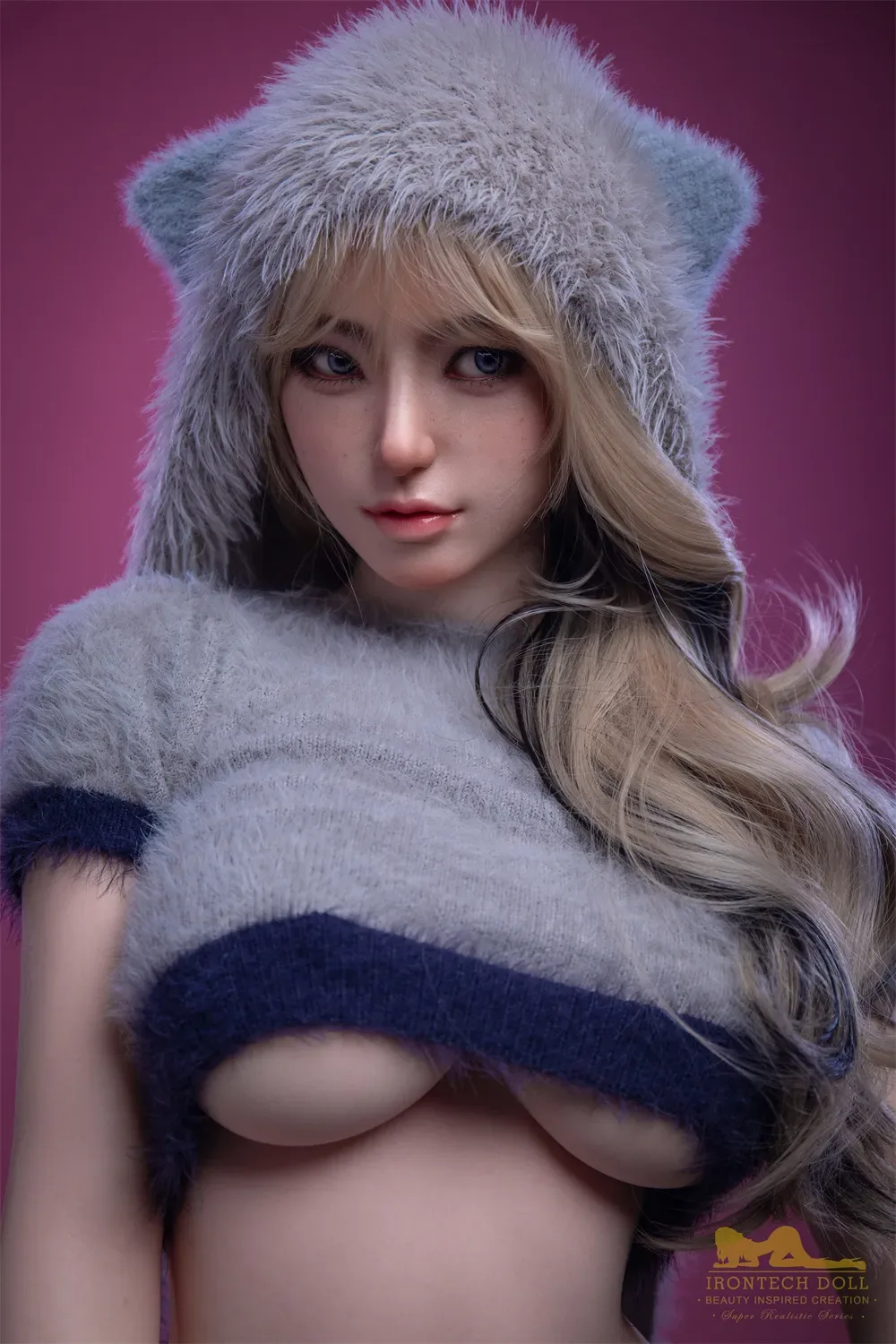 5FT38/164CM C CUP SILICONE FURRY SEX DOLL S14 – MIKU