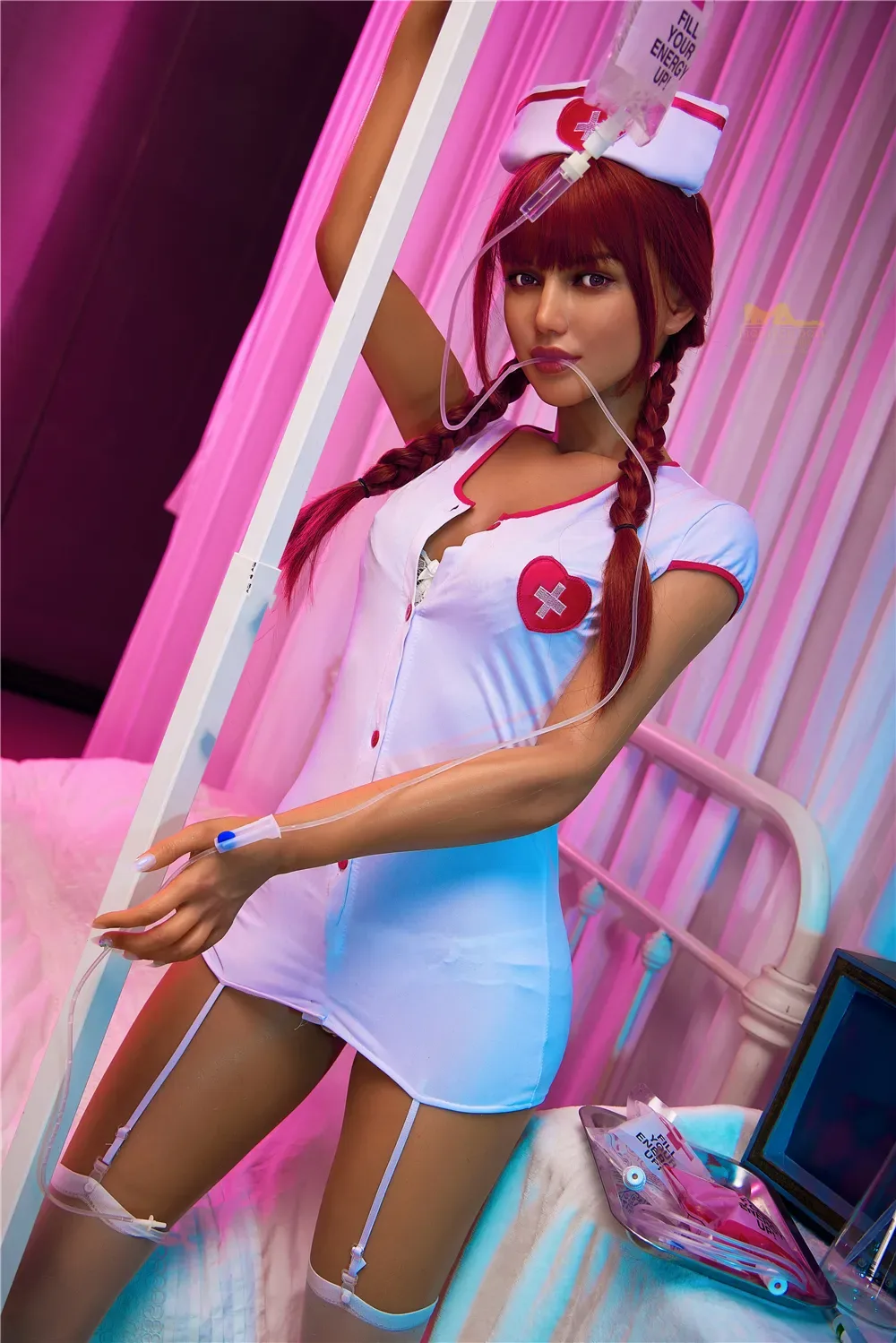 5FT5/168CM B CUP SILICONE NURSE SEX DOLL S13 – CELINE view 6