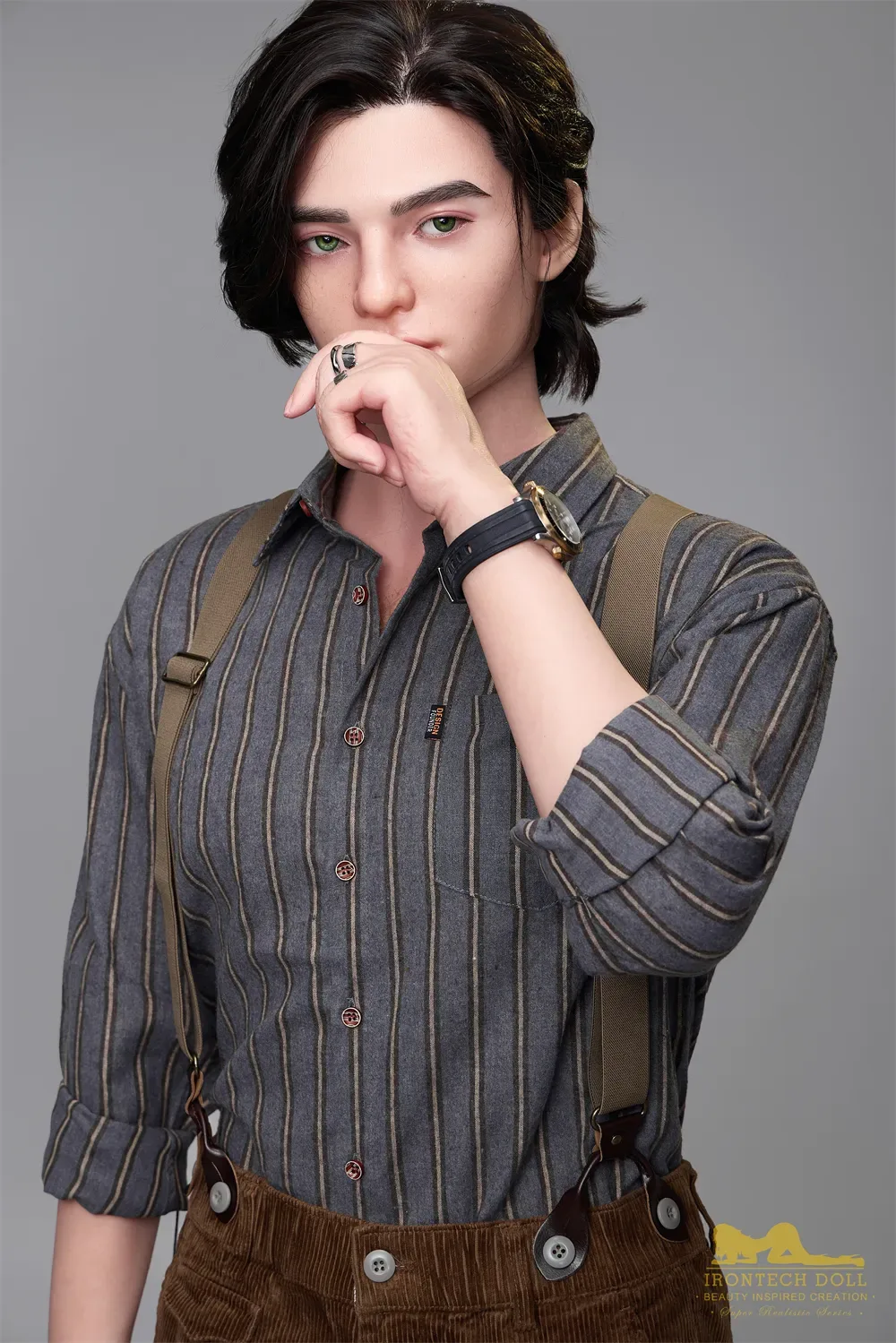 5FT6/170CM SILICONE MALE PHOTOGRAPHER SEX DOLL M9 - LUCAS view 7