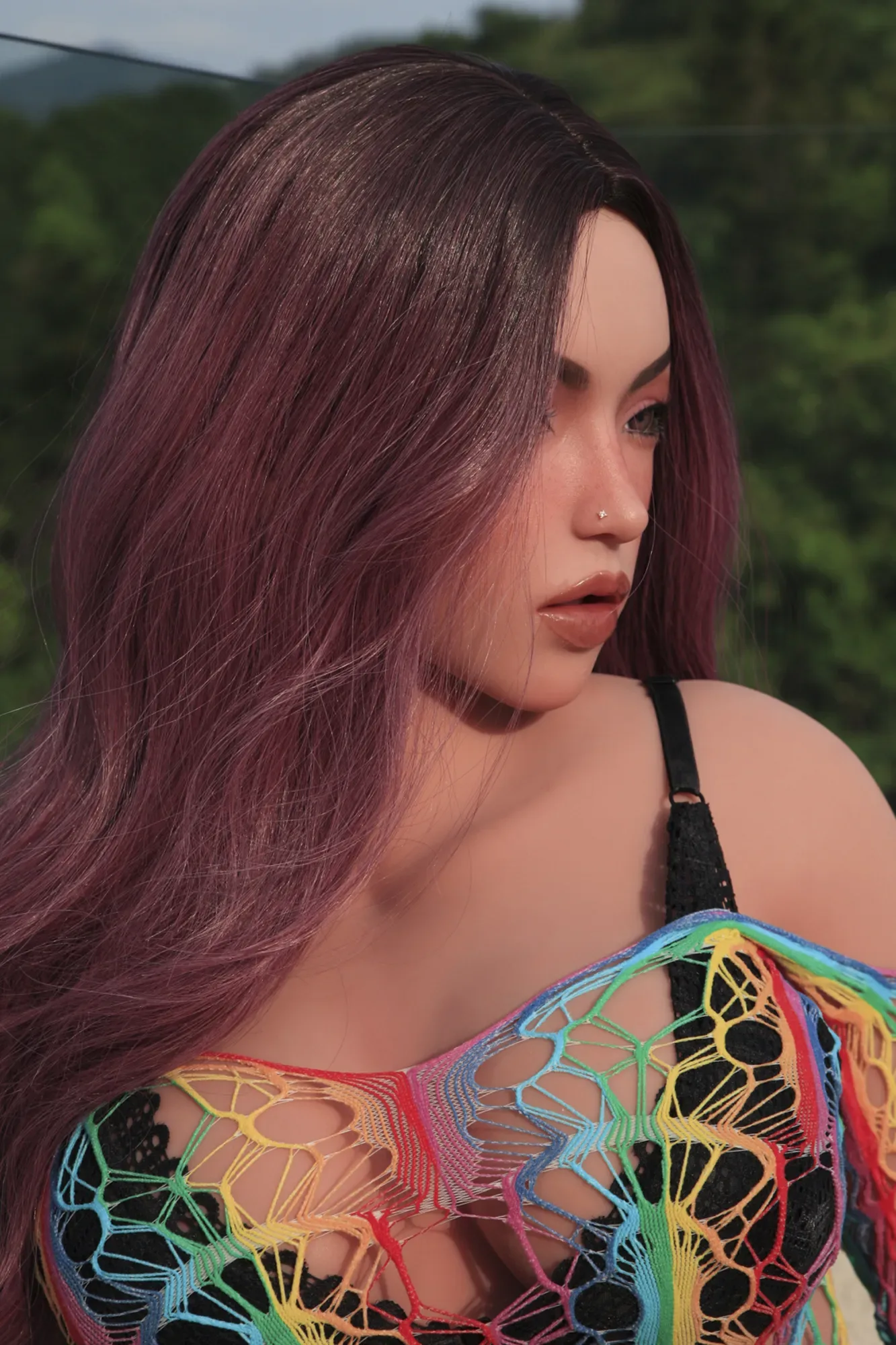 5FT/155CM E CUP SILICONE HEAD&TPE BODY SEX DOLL - GINNY view 3