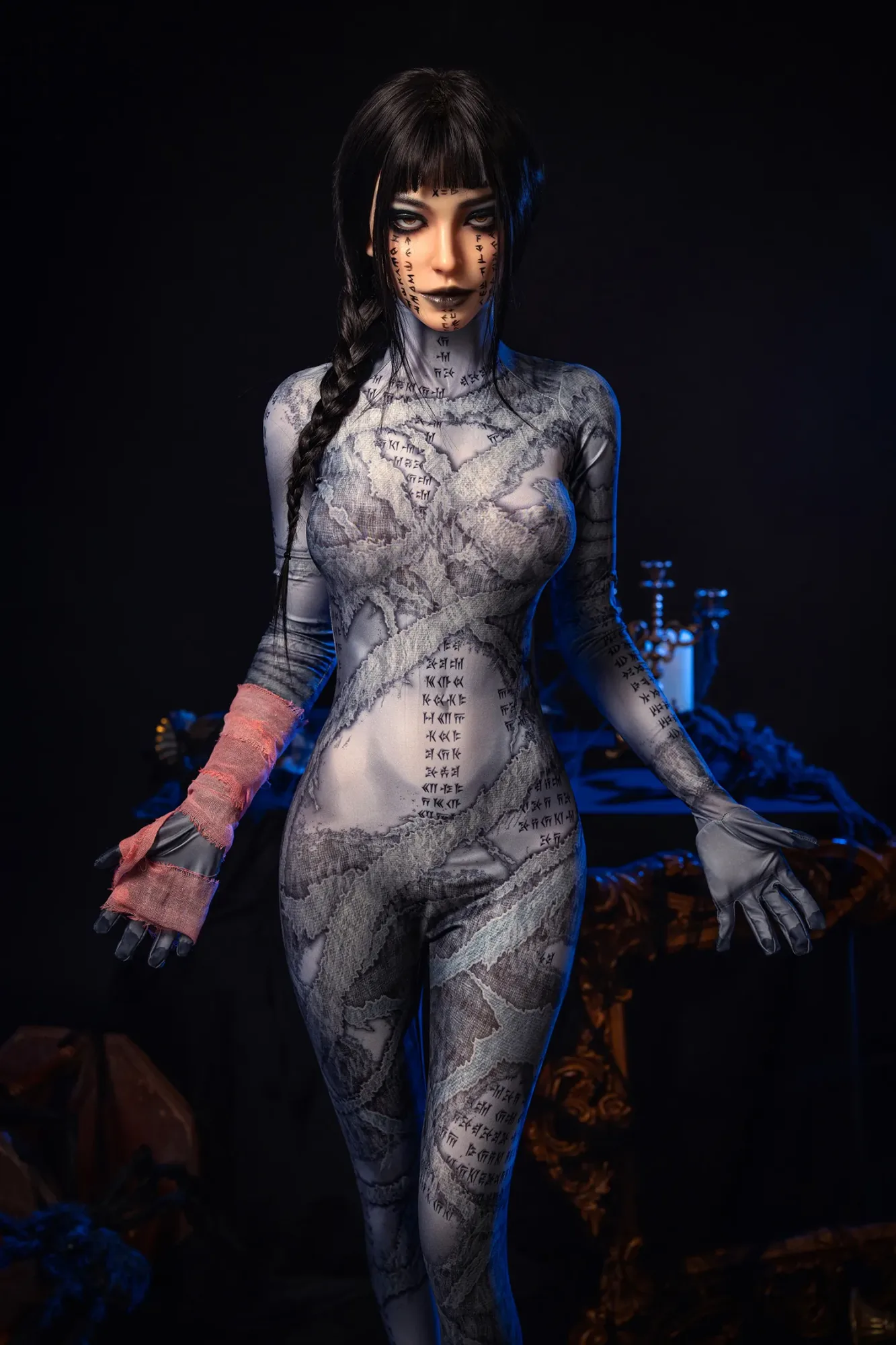 5FT4/166CM C CUP SILICONE HEAD&TPE BODY MUMMY SEX DOLL M7 - IVY view 5