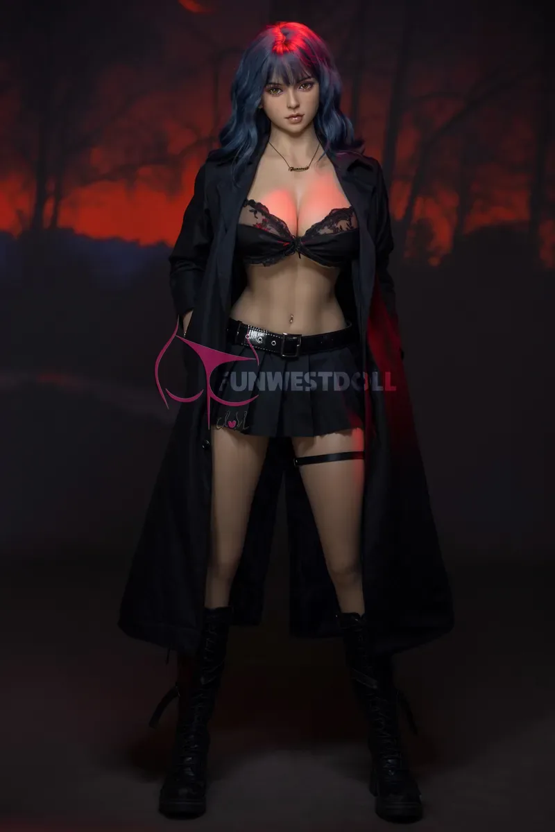 5FT2/157CM G CUP TPE BLUE HAIR SEX DOLL - LILY view 8