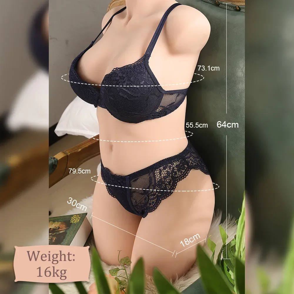 ISABELLA - 37.4LB REALISTIC LIFE-SIZE BBW SEX DOLL TORSO view 8