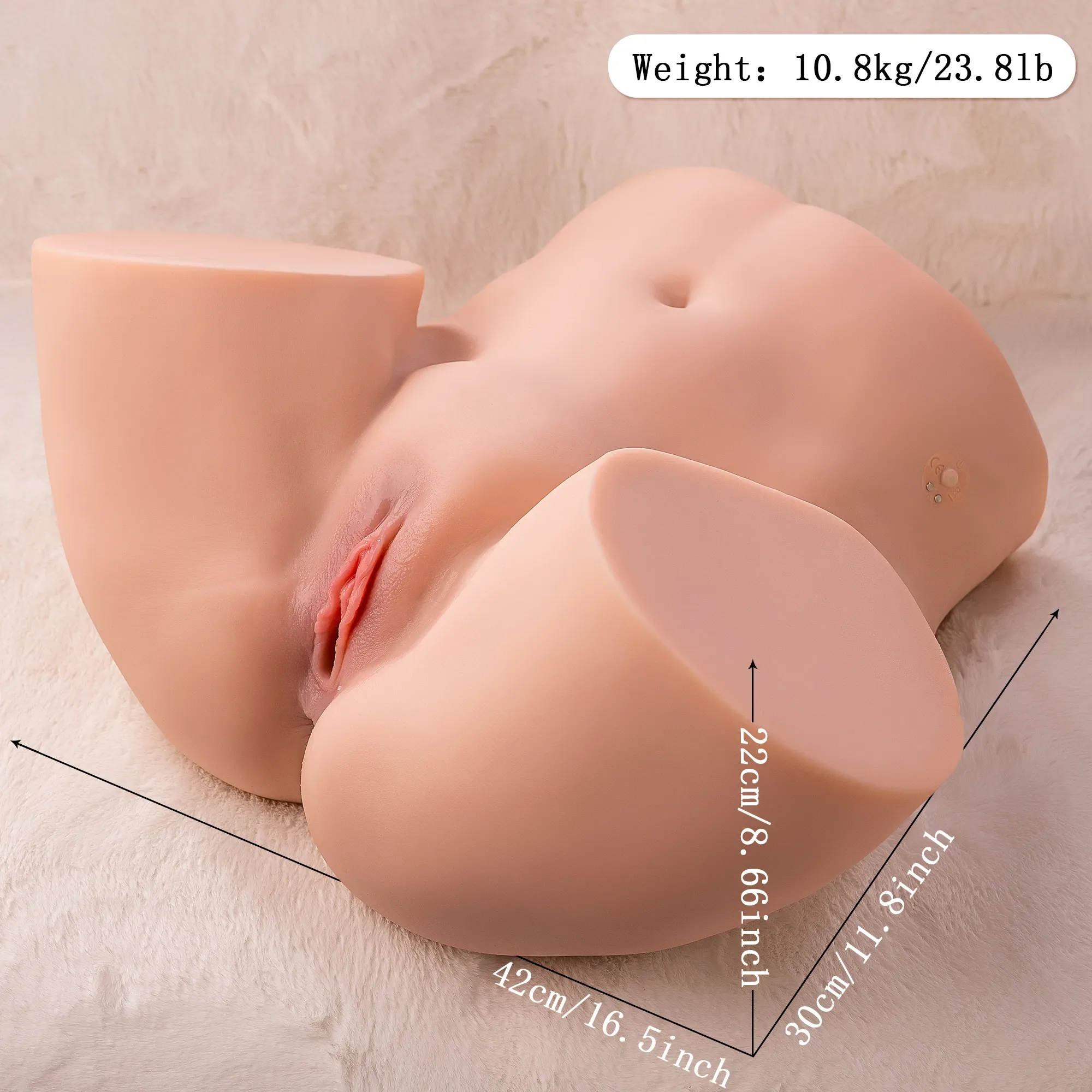 MICHELLE AUTO - 23.8 LB THRUSTING BUTT TORSO SEX DOLL view 2