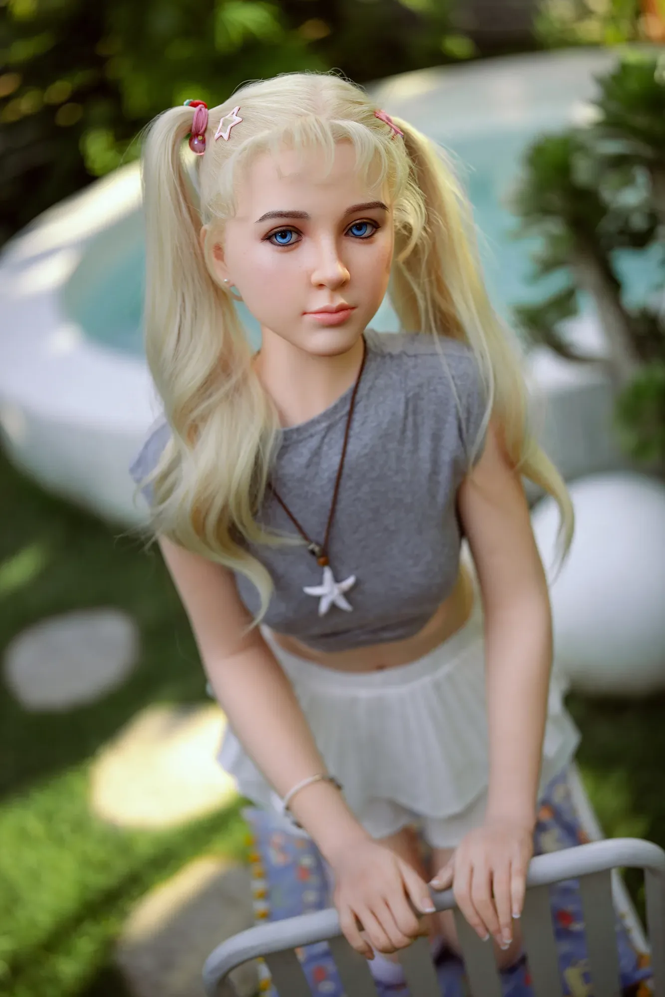 4FT9/150CM A CUP SILICONE LOLITA SEX DOLL S22 - JANE