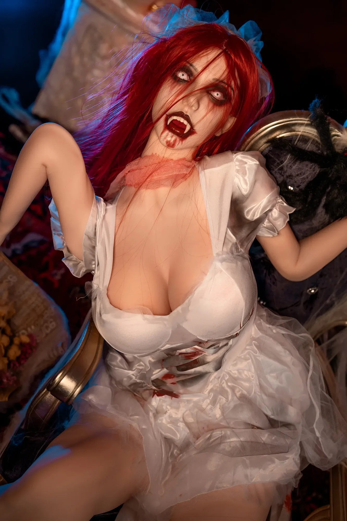 5FT5/169CM H CUP SILICONE HEAD&TPE BODY ZOMBIE SEX DOLL M7 - TRISTA view 7