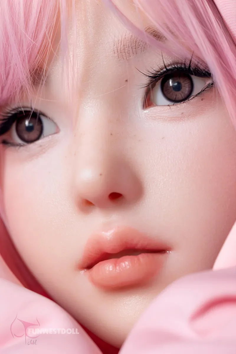 5FT/152CM D CUP SILICONE PINK HAIR SEX DOLL - NIKA view 6