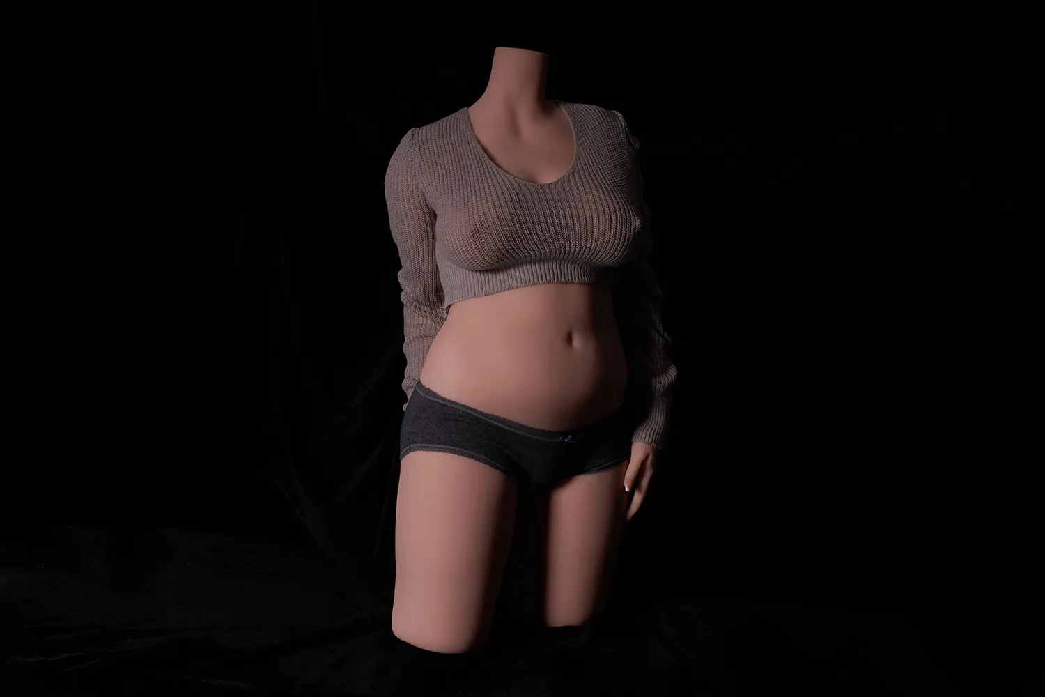 NORA CINNAMON - 72.8LB TPE F CUP PREGNANT SEX DOLL TORSO view 8