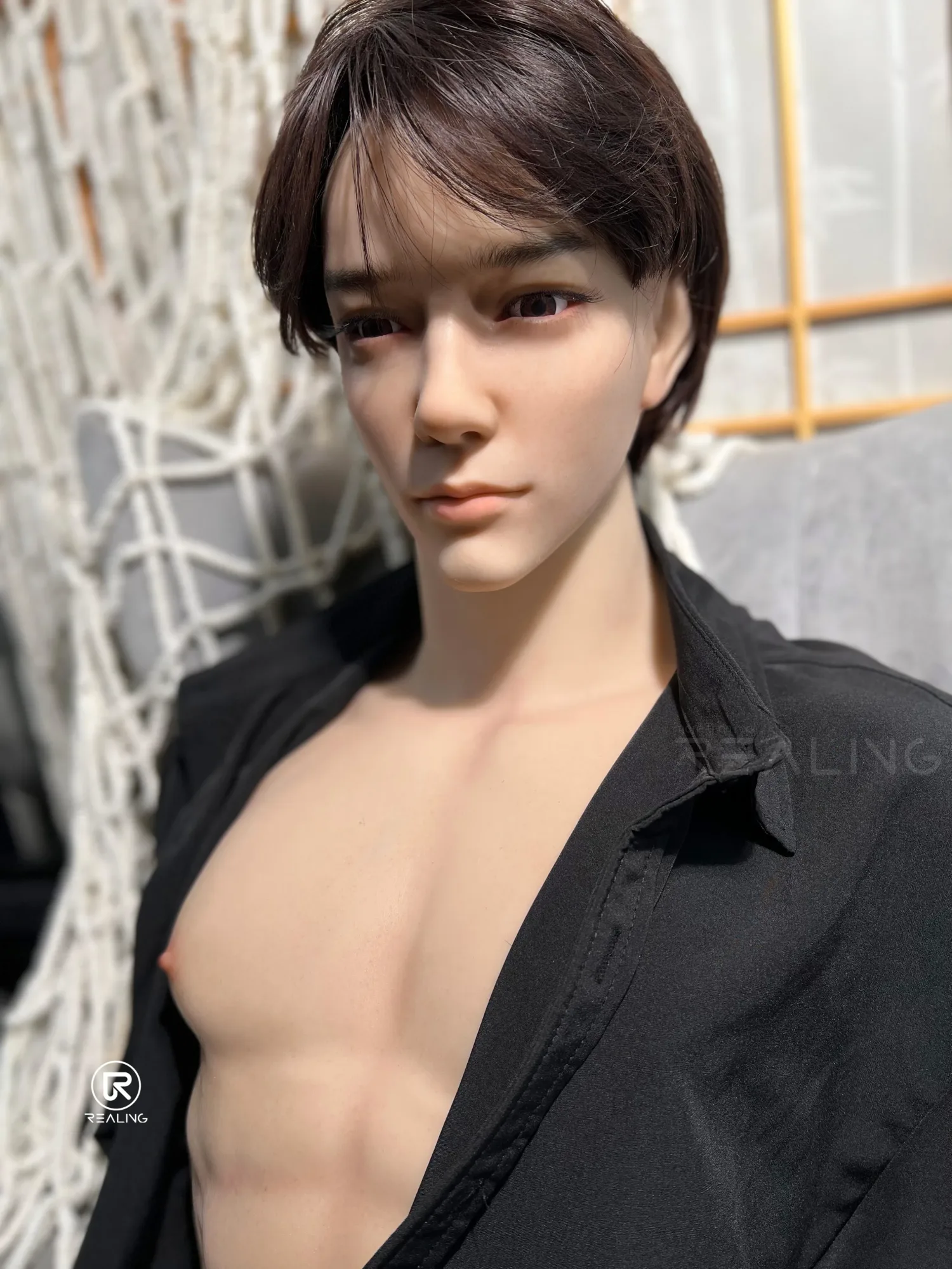 WILLIAM - SILICONE HEAD & TPE BODY ASIAN MALE SEX DOLL TORSO view 7
