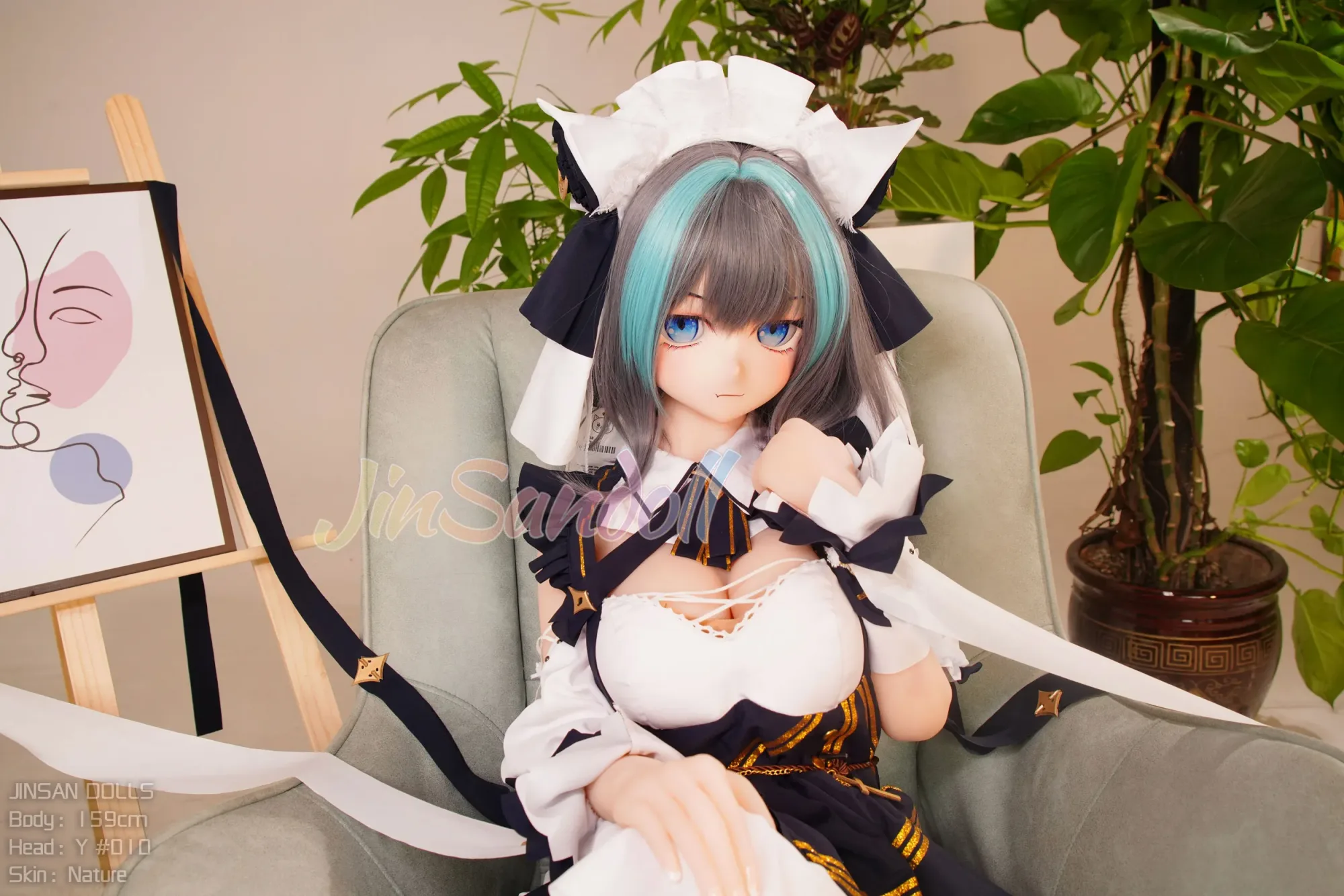 5FT3/159CM B CUP PVC HEAD ANIME TPE SEX DOLL - YUKIO view 5