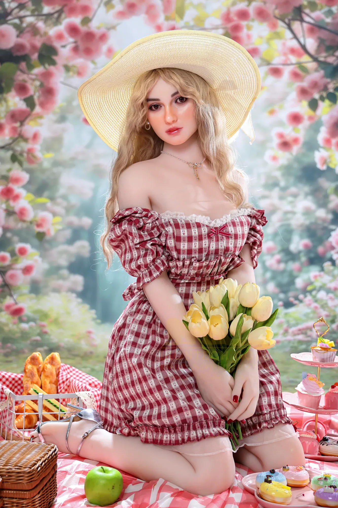 5FT3/162CM A CUP SILICONE HEAD FRENCH SEX DOLLS S45 - TINA