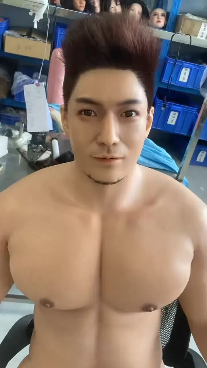5FT6/170CM SILICONE SEAMLESS NECK MALE SEX DOLL - BEAR view 2