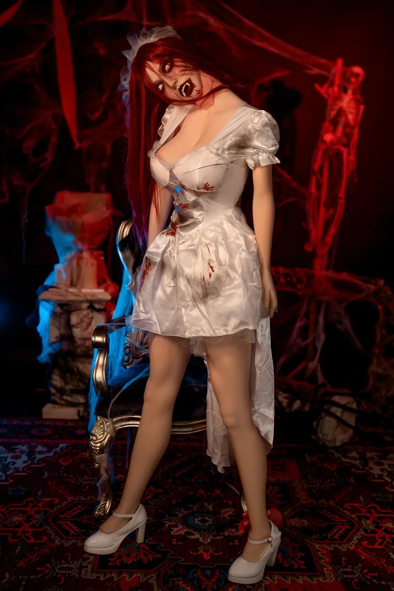 5FT5/169CM H CUP SILICONE HEAD&TPE BODY ZOMBIE SEX DOLL M7 - TRISTA view 5