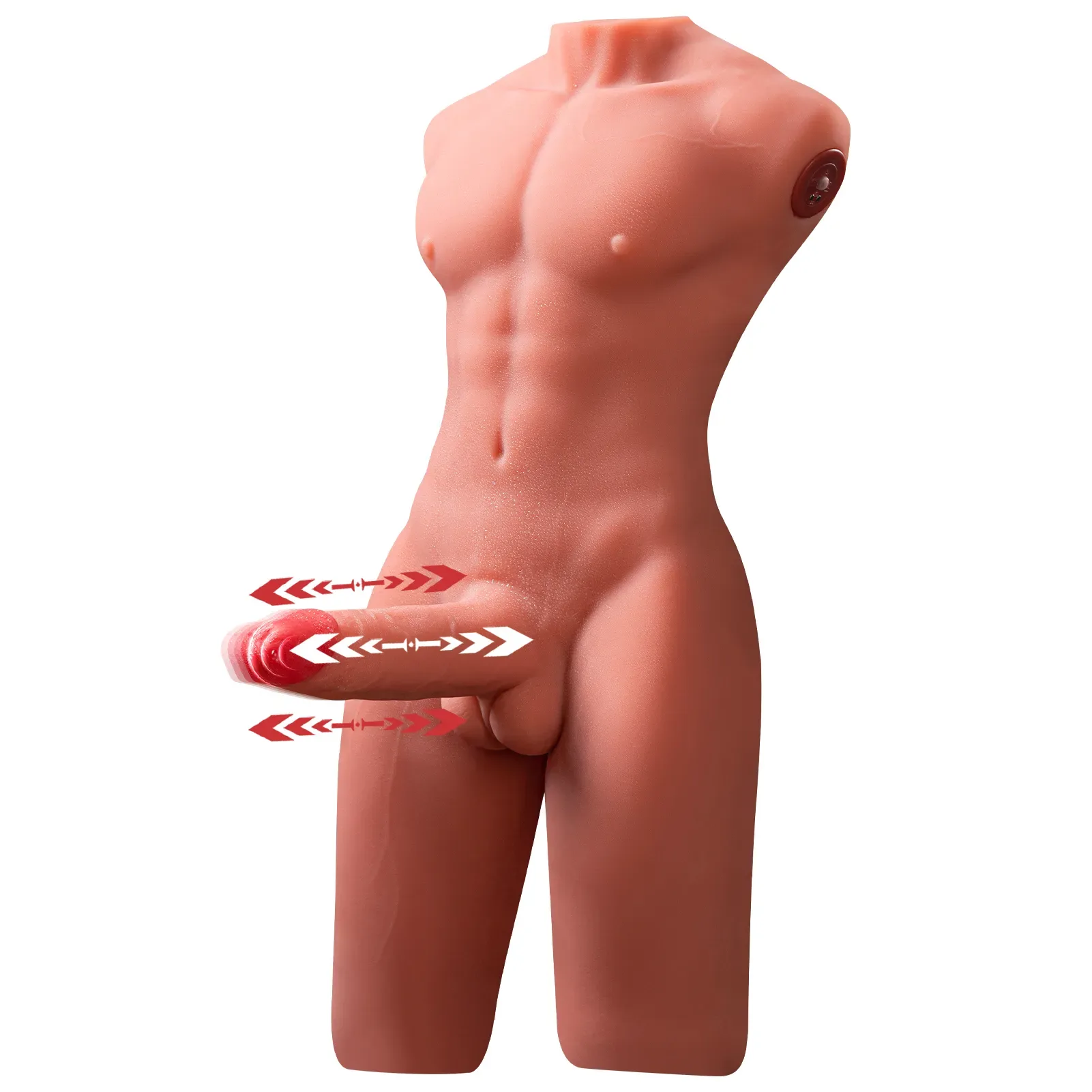 JACKSON - 10.6LB ELECTRIC PULSE TAN SKIN MALE TORSO SEX DOLL view 2