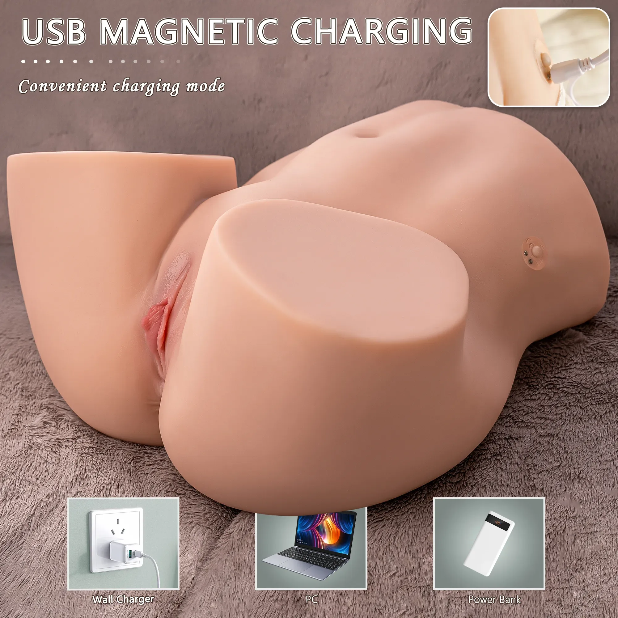 ETHEL AUTO - 25.6 LB MOVING ASS TORSO SEX DOLL view 5