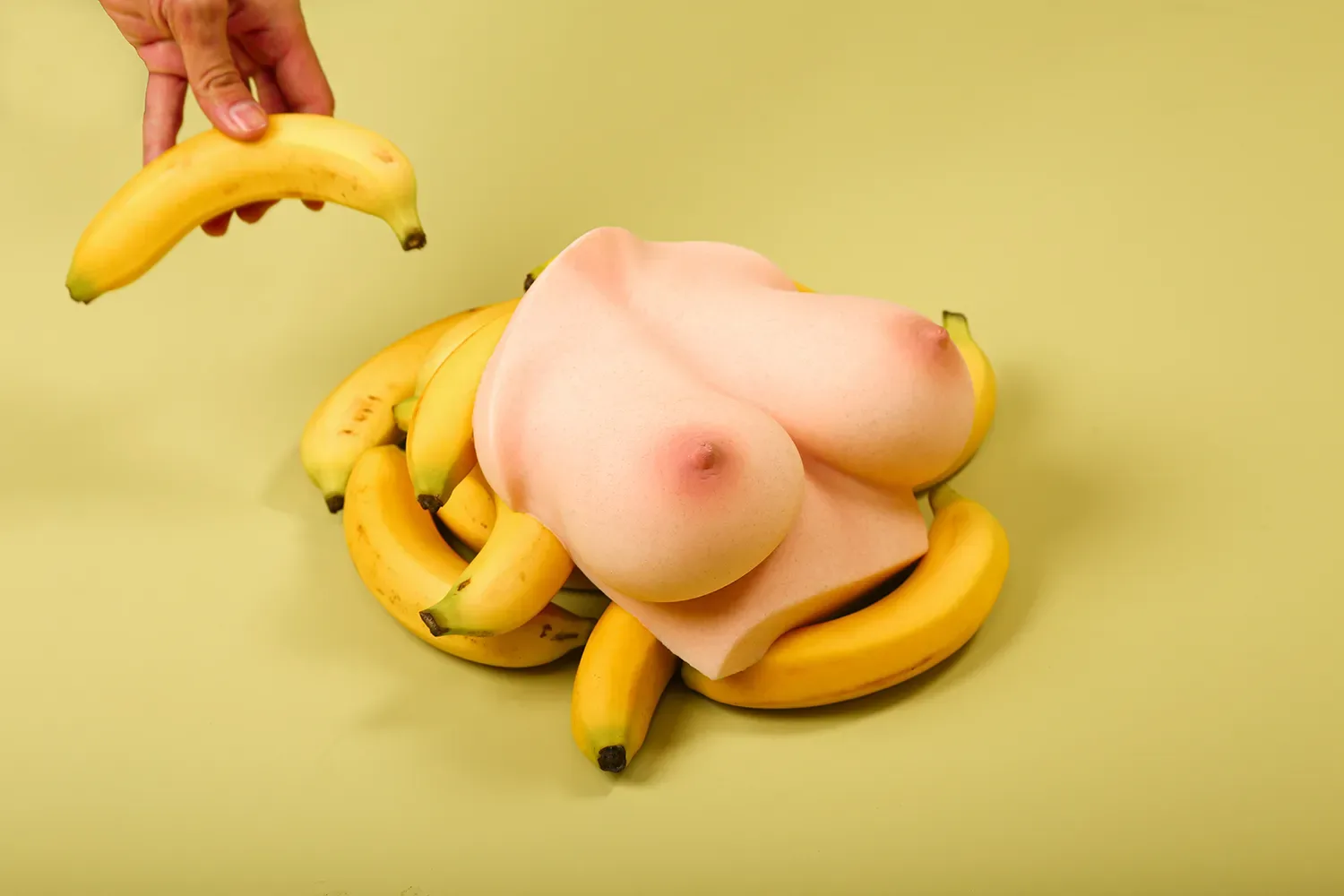 (US STOCK) SI-B-53(YELLOW) - 3.9LB BREAST SILICONE SEX TORSO view 8