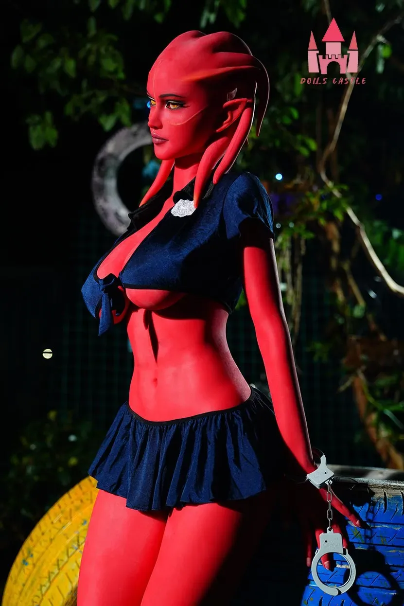 5FT2/160CM F CUP TPE RED SKIN DEMON ALIEN SEX DOLL - GRACE view 7
