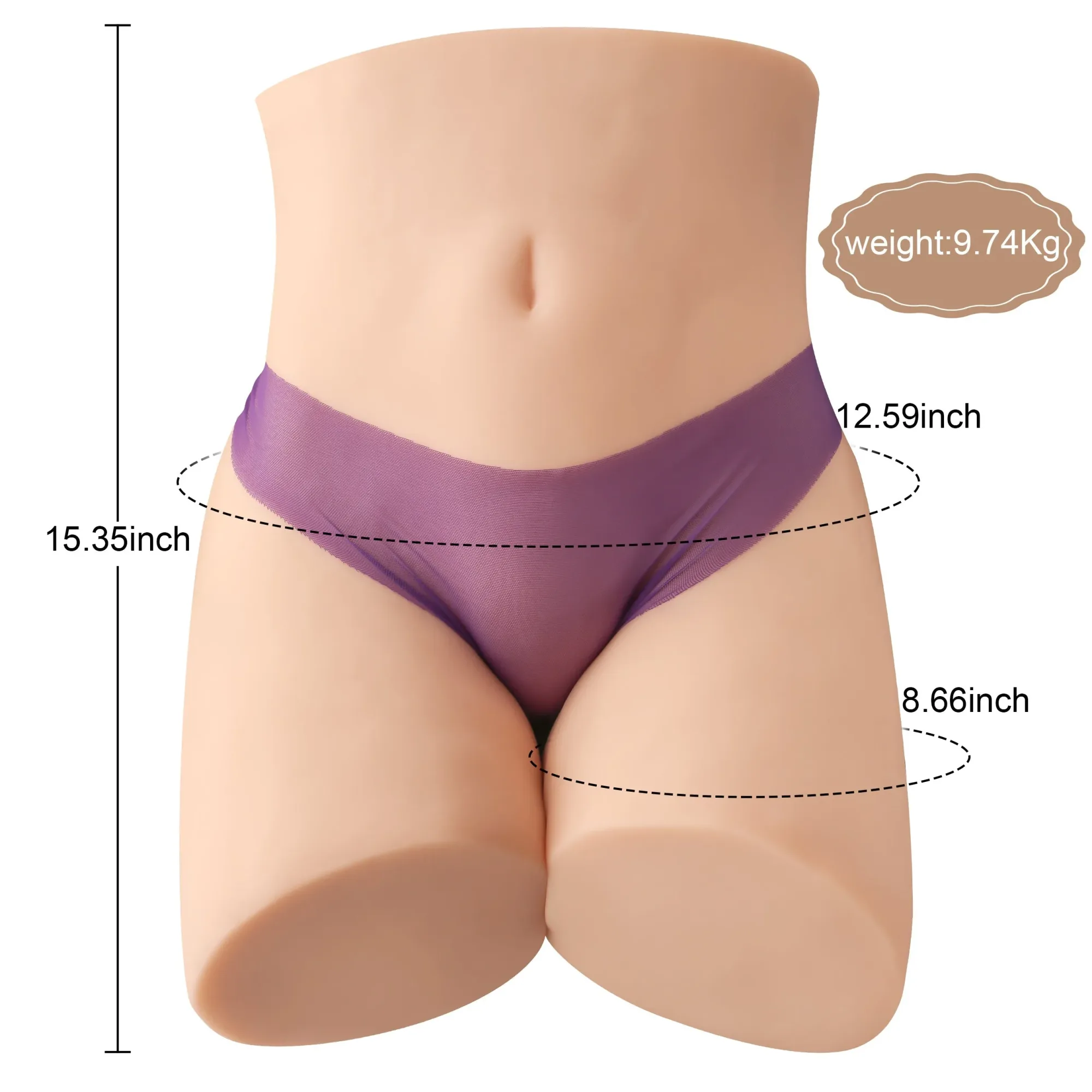 LINDSAY - 21.43LB MALE MASTURBATOR REALISTIC TORSO SEX DOLL view 2