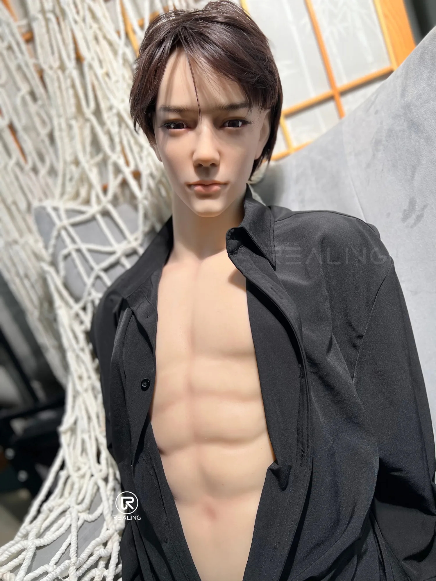 WILLIAM - SILICONE HEAD & TPE BODY ASIAN MALE SEX DOLL TORSO view 8