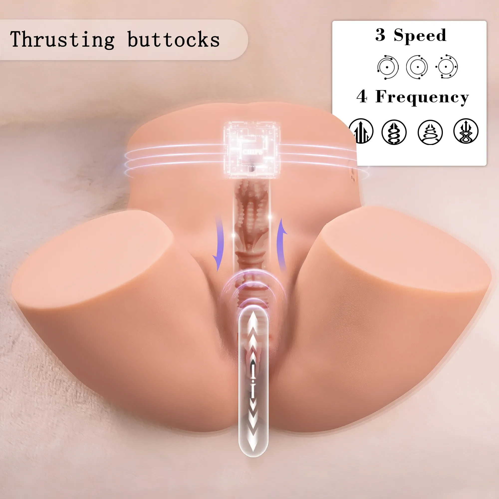 MICHELLE AUTO - 23.8 LB THRUSTING BUTT TORSO SEX DOLL view 4