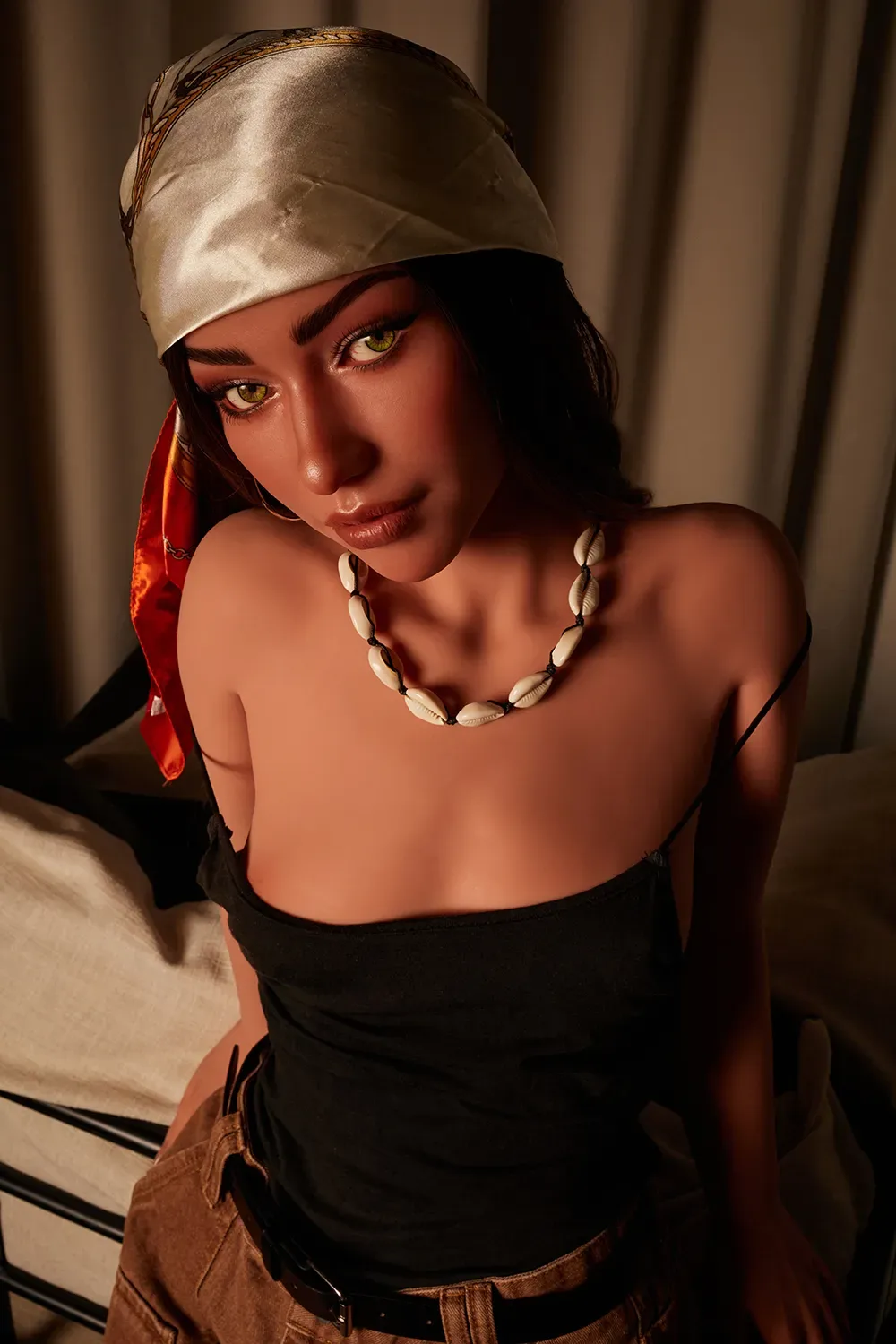 5FT/154CM A CUP SILICONE HEAD FLAT CHESTED SEX DOLL - TORI view 5