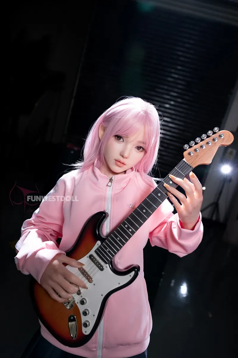 5FT/152CM D CUP SILICONE PINK HAIR SEX DOLL - NIKA view 4