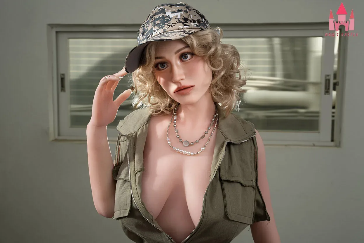 5FT2/160CM G CUP SILICONE BLONDE CURLS SEX DOLL - MARJORIE view 8