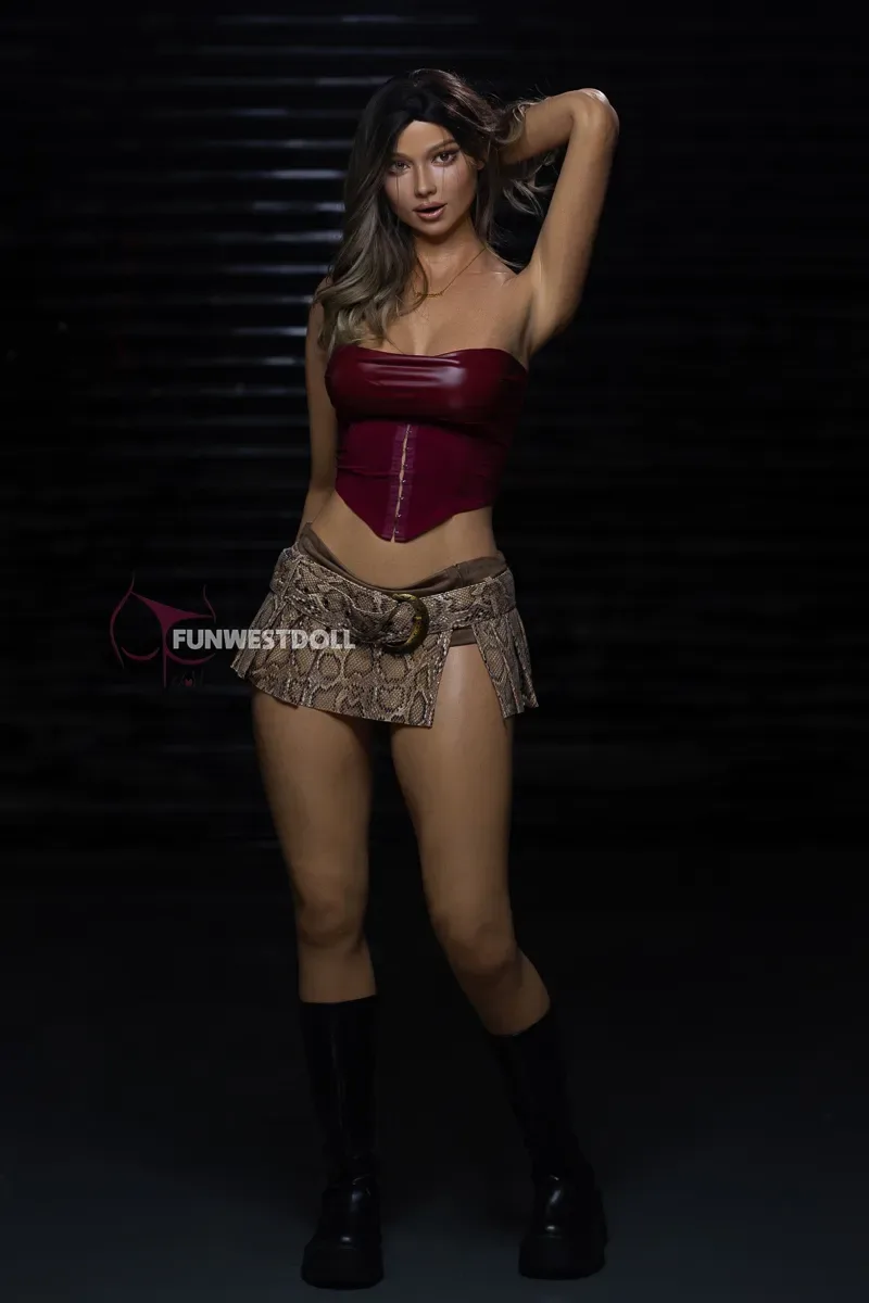 5FT5/168CM D CUP SILICONE REAL SKIN SEX DOLL - WHEAT ROSE view 5