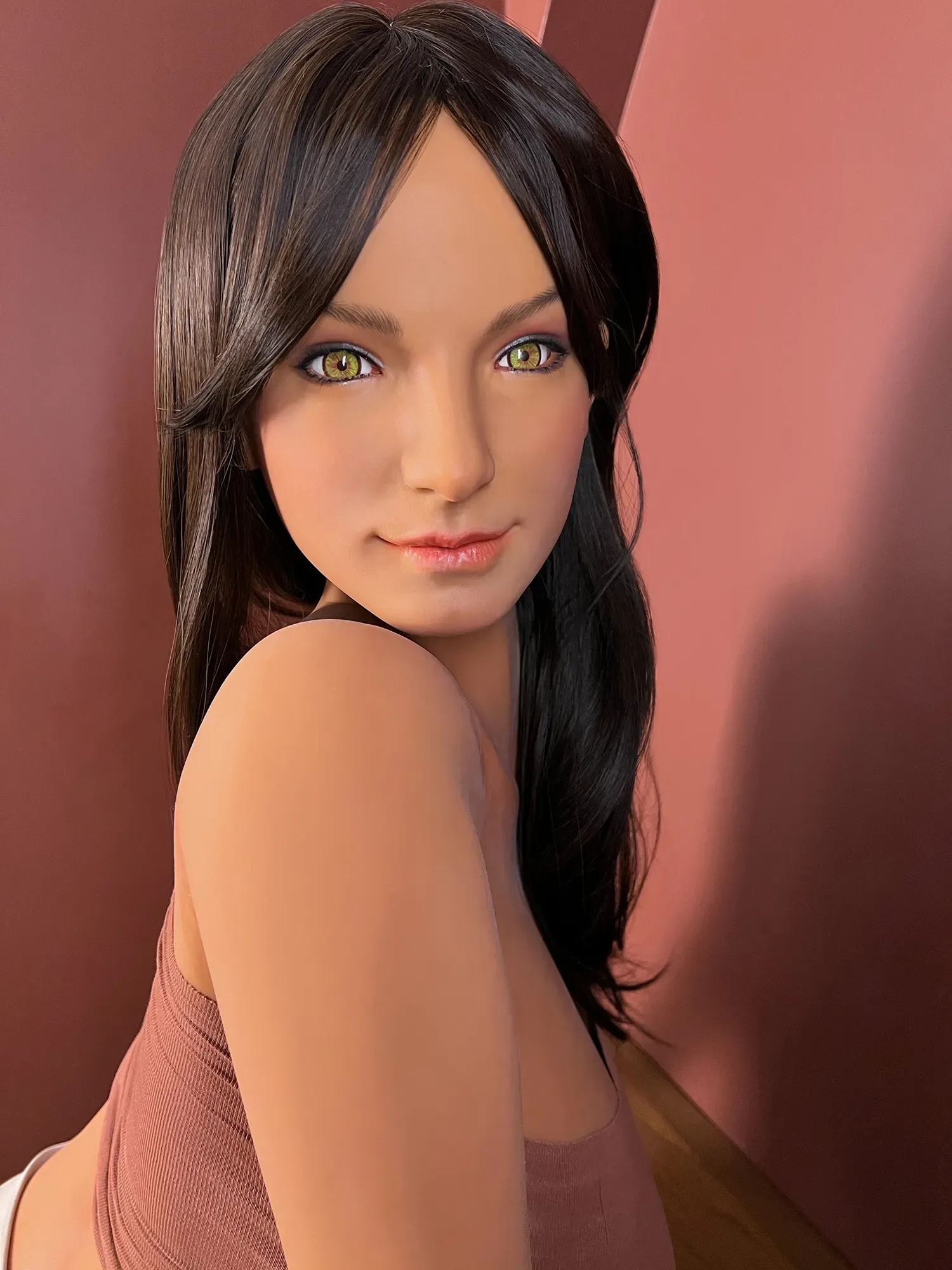 5FT2/159CM J CUP SILICONE HEAD SUNTAN SKIN SEX DOLL - MOUNA view 4