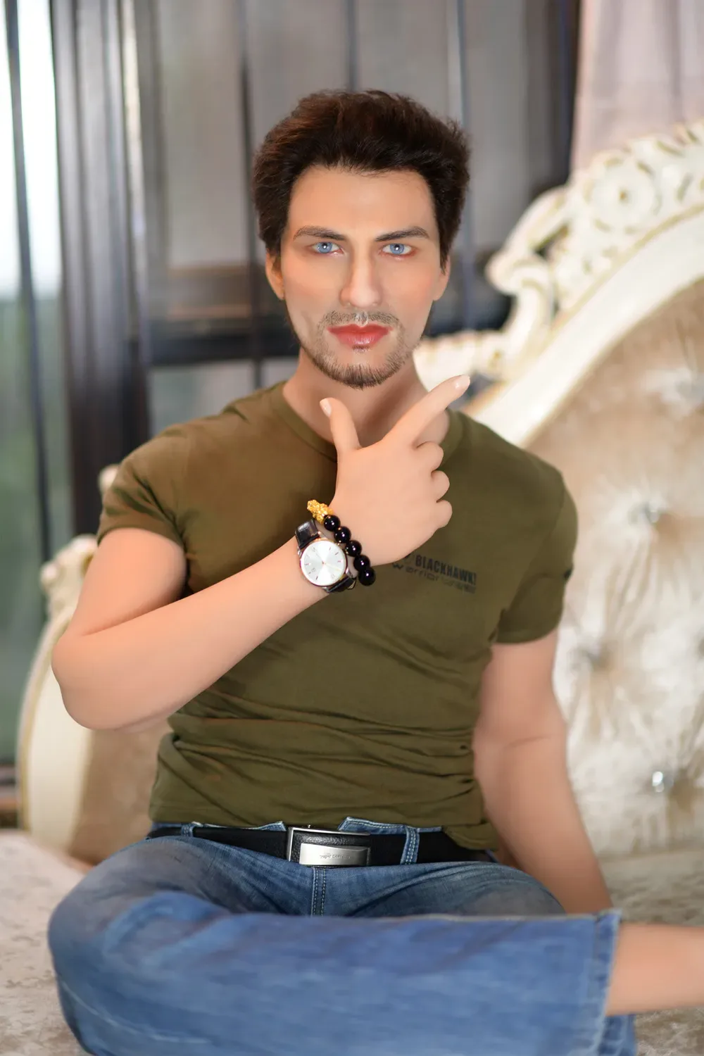 5FT6/170CM SILICONE HEAD&TPE BODY MALE SEX DOLL - STEVEN view 3