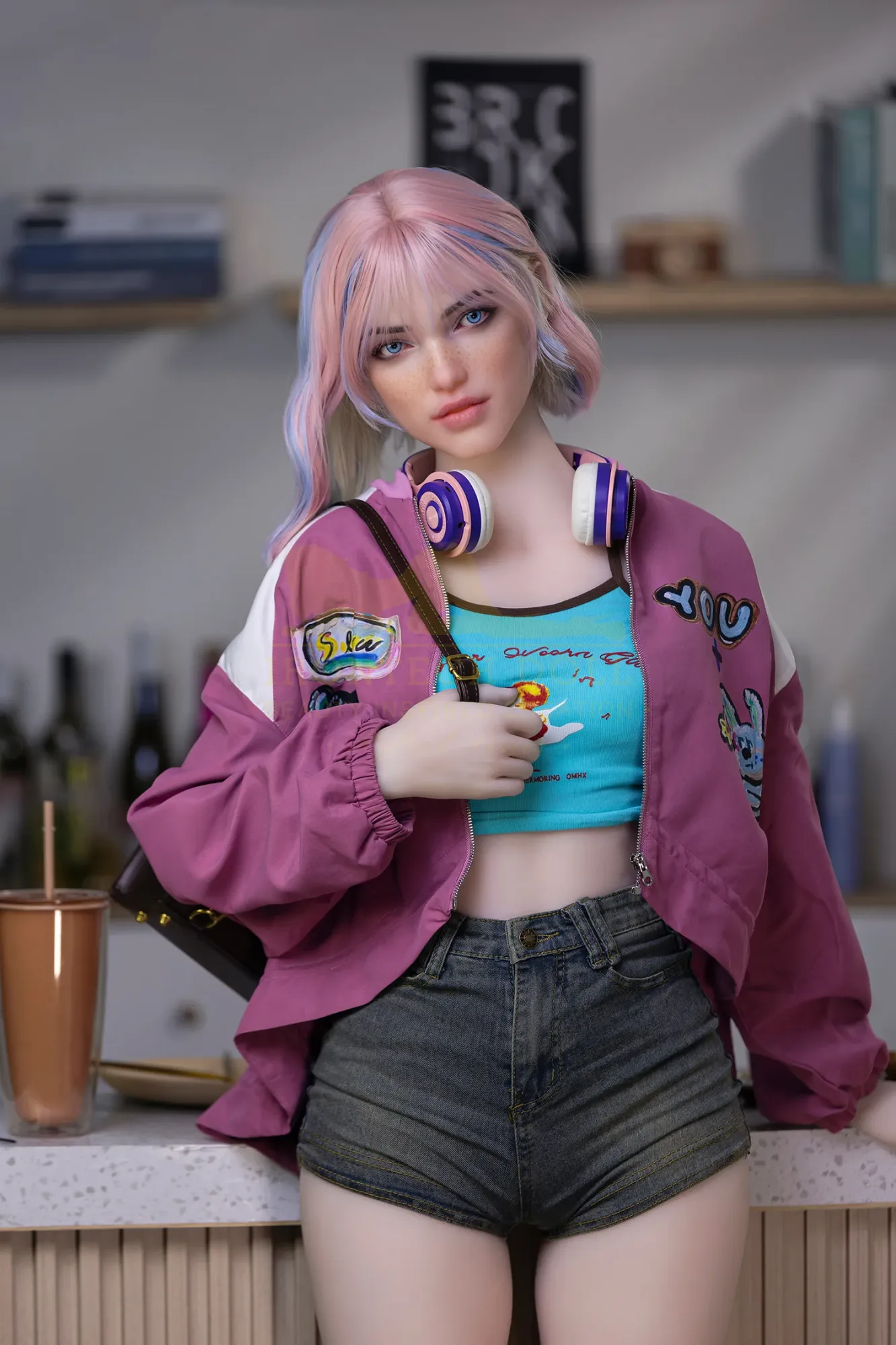 5FT3/162CM A CUP SILICONE HEAD YOUNG GIRL SEX DOLL S46 - JENNY view 7