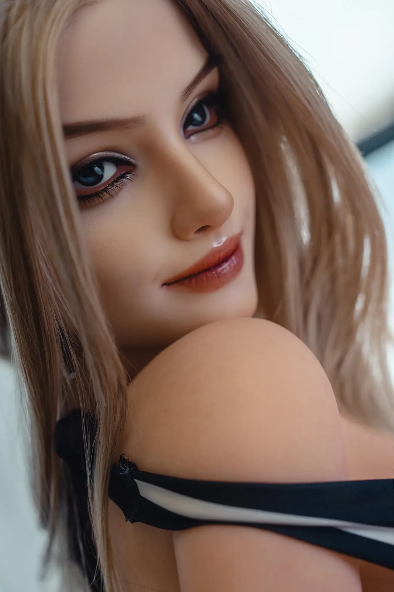 5FT4/164CM F CUP SILICONE HEAD BLONDE SEX DOLL S34 - SORA view 7