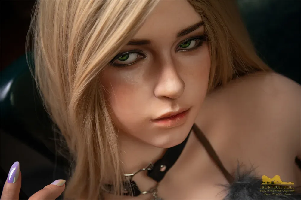 5FT3/163CM A CUP SILICONE BLONDE SEX DOLLS S38 – KIM view 4