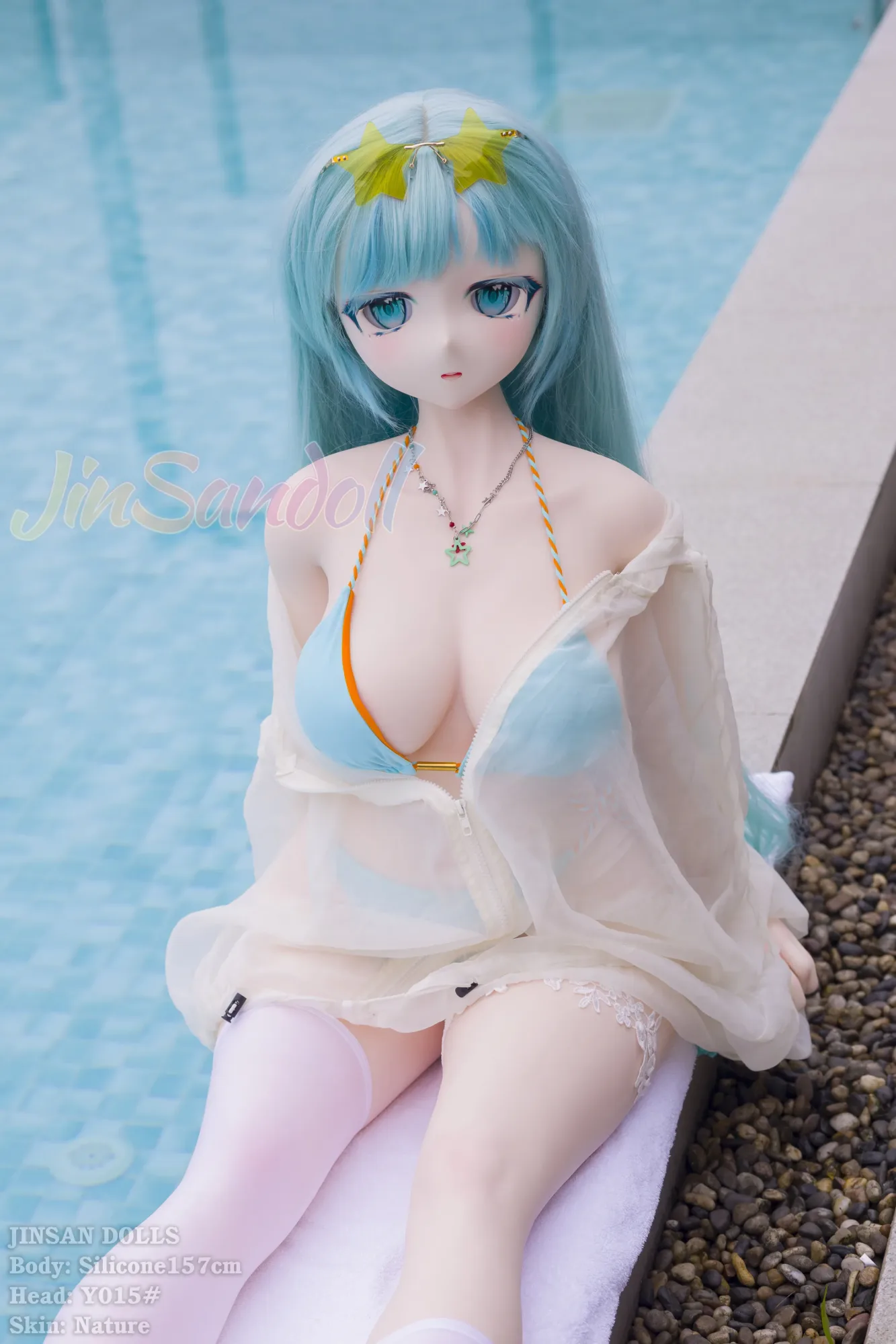 5FT2/157CM B CUP PVC HEAD SILICONE SEX DOLL - AMY view 8